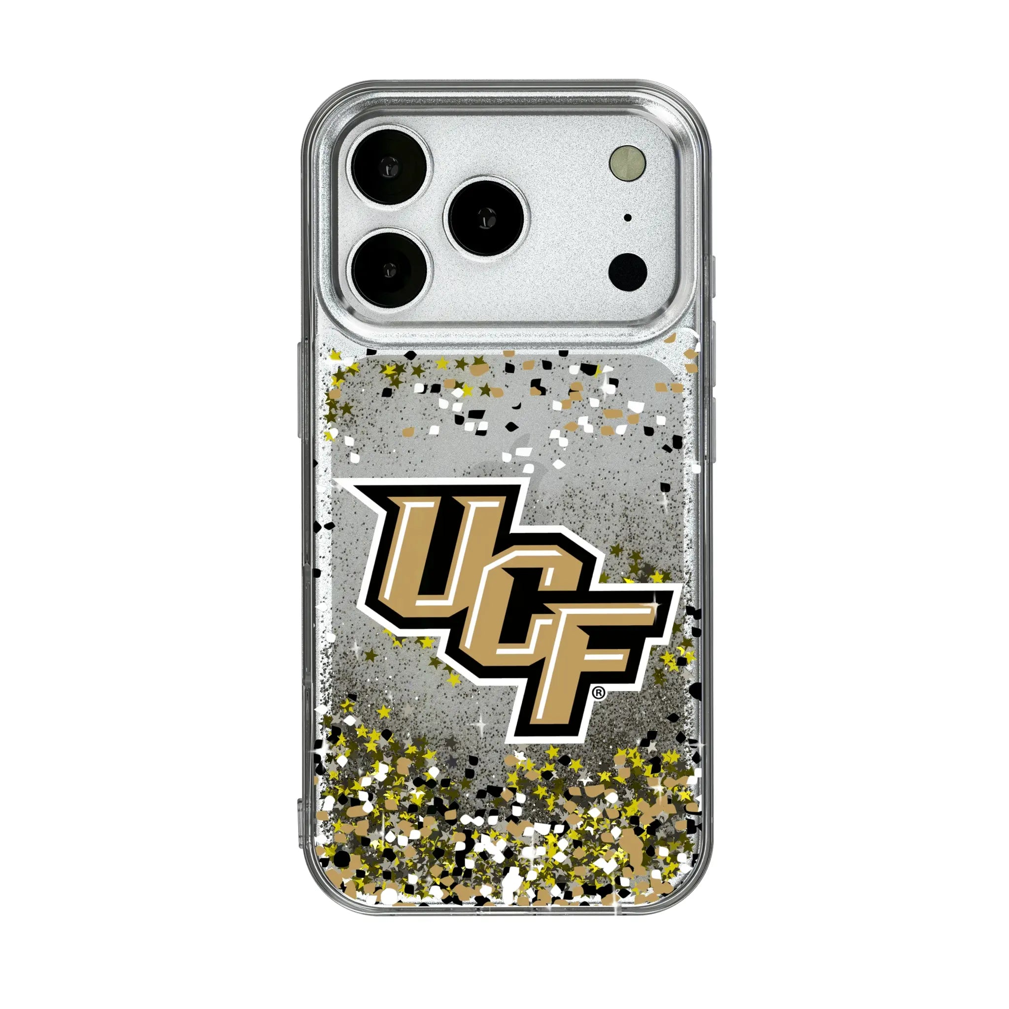 University of Central Florida Golden Knights Confetti iPhone Glitter Phone Case for Apple iPhone