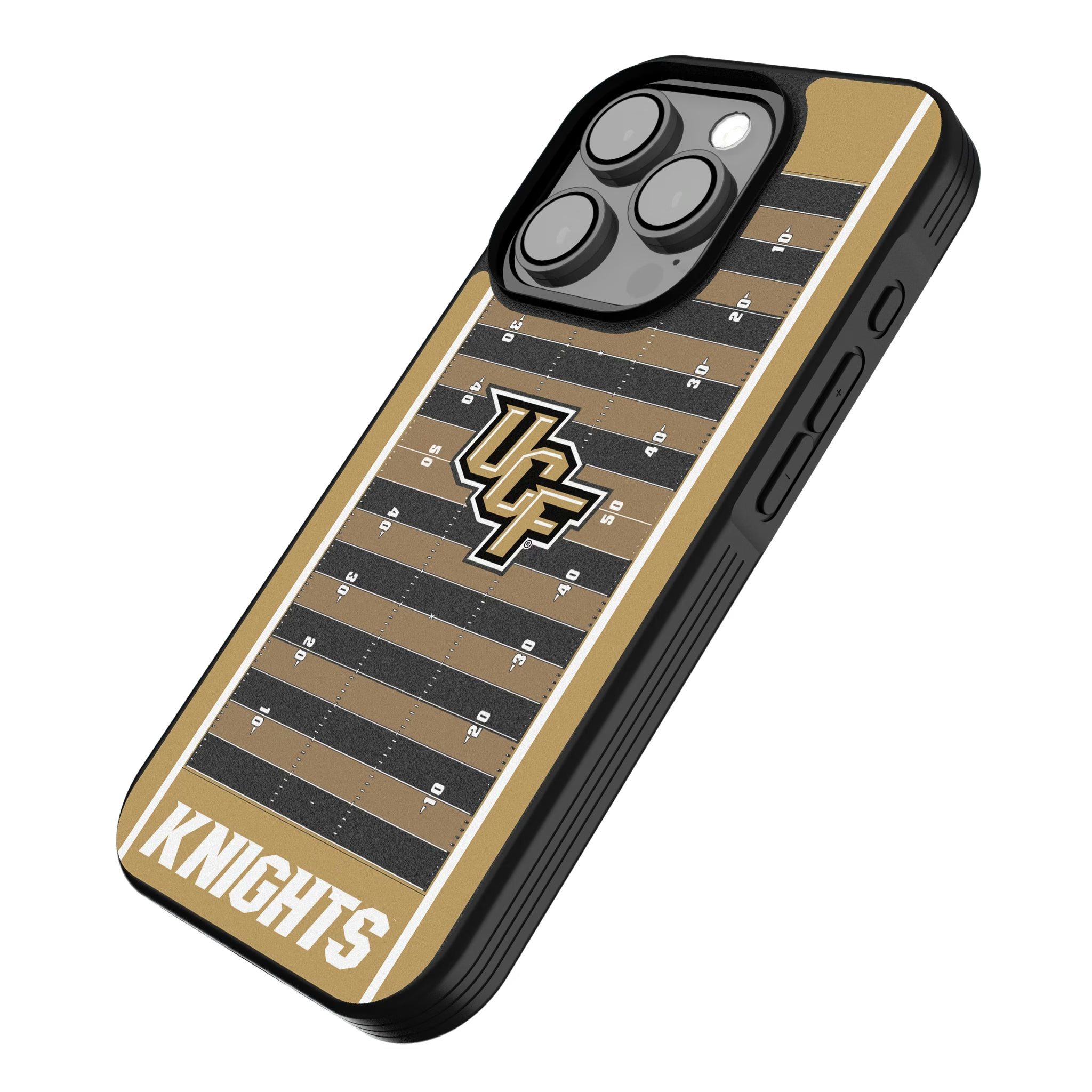 University of Central Florida Golden Knights Field iPhone Bump Phone Case for Apple iPhone - Isometric View