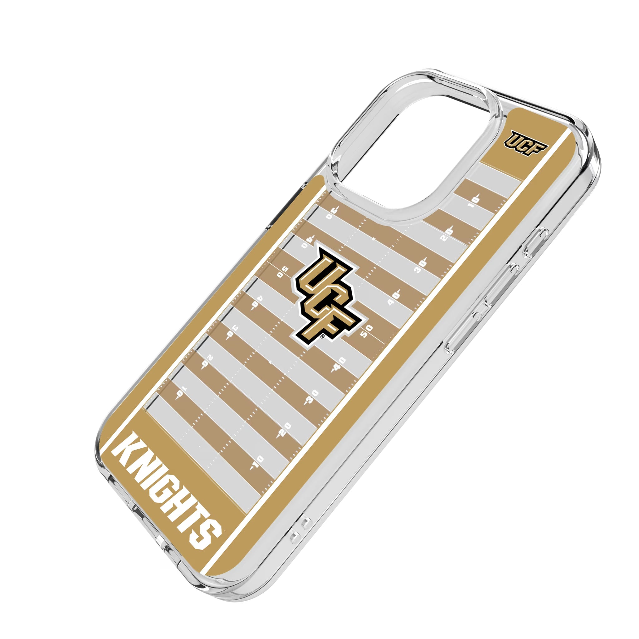 University of Central Florida Golden Knights Field iPhone Clear Phone Case for Apple iPhone - Isometric View