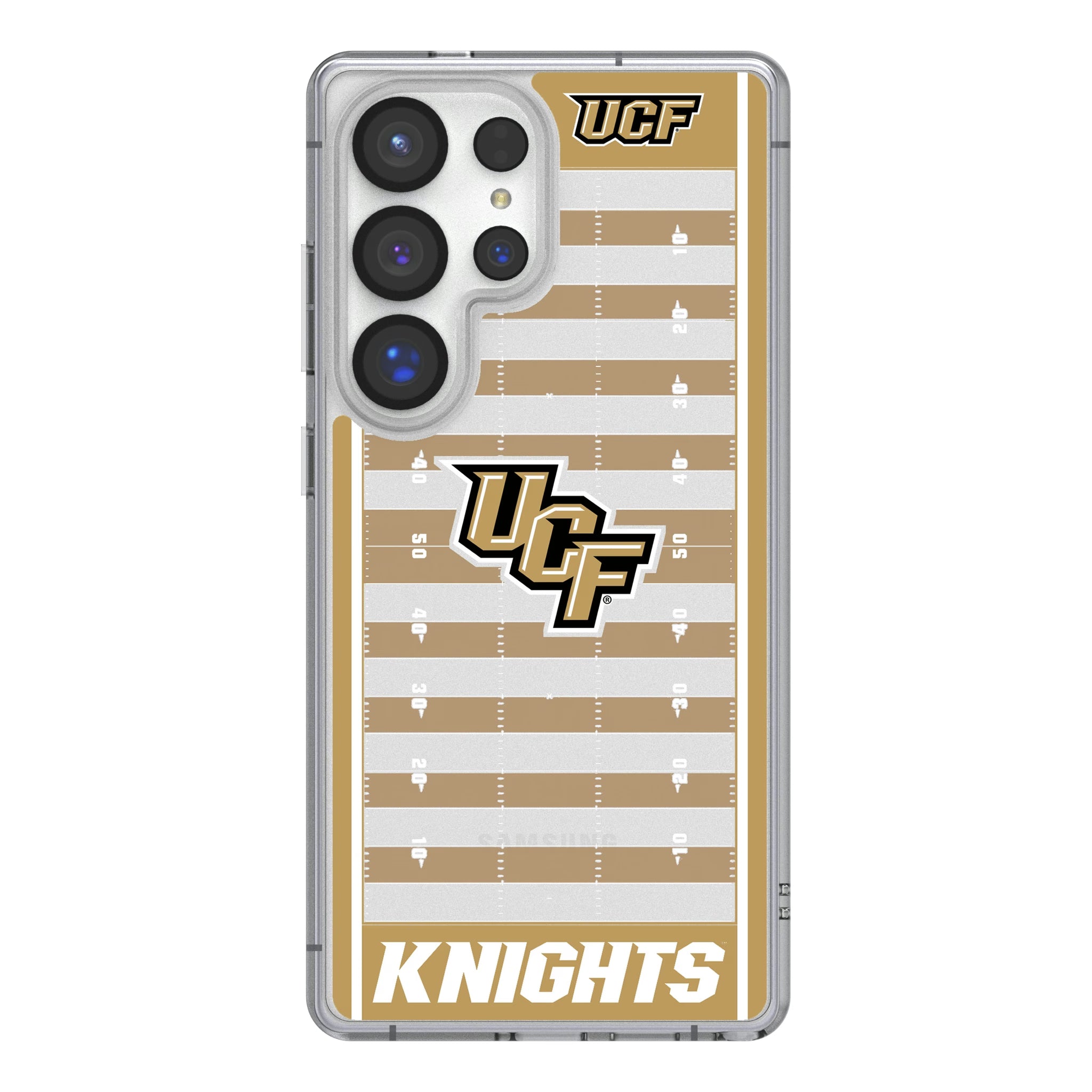 University of Central Florida Golden Knights Field Galaxy Clear Phone Case for Samsung Galaxy