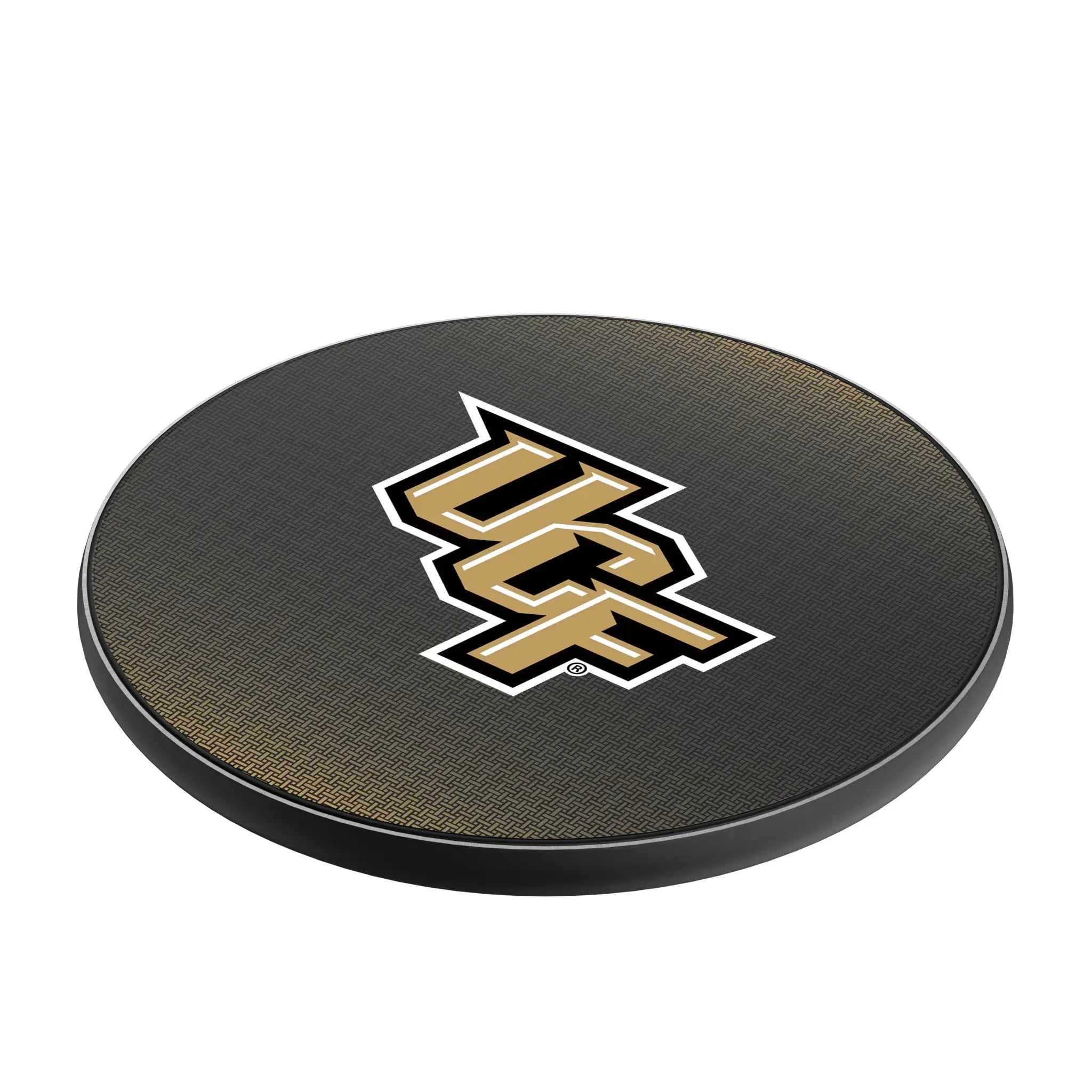 University of Central Florida Golden Knights Linen 15-Watt Wireless Charger - Isometric View