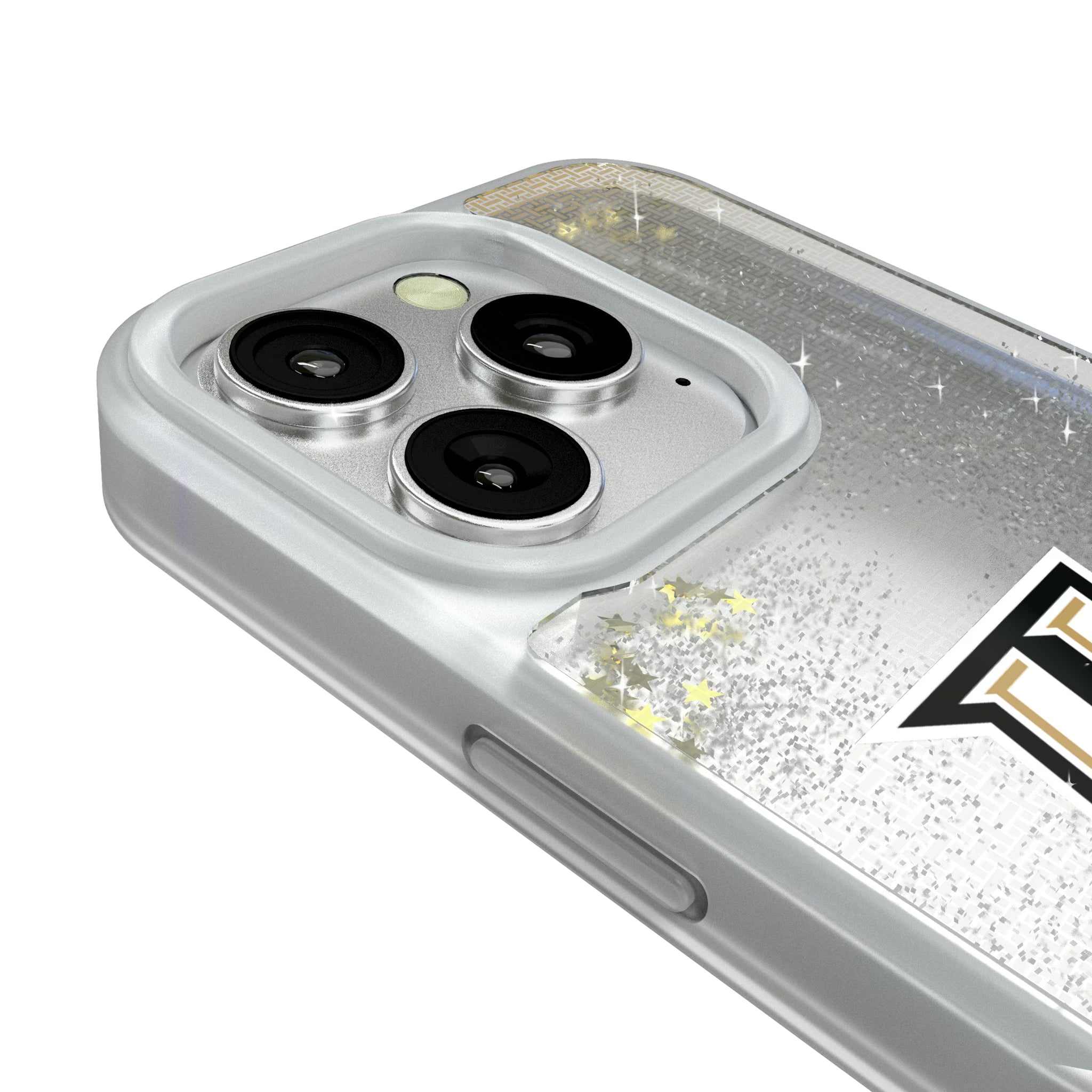 University of Central Florida Golden Knights Linen iPhone Glitter Phone Case for Apple iPhone - Detail#Device_iPhone 16 Pro