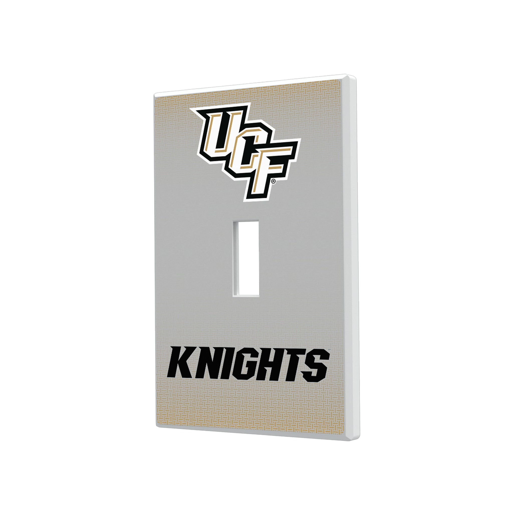 University of Central Florida Golden Knights Linen Hidden-Screw Light Switch Plate#Style_Single Toggle