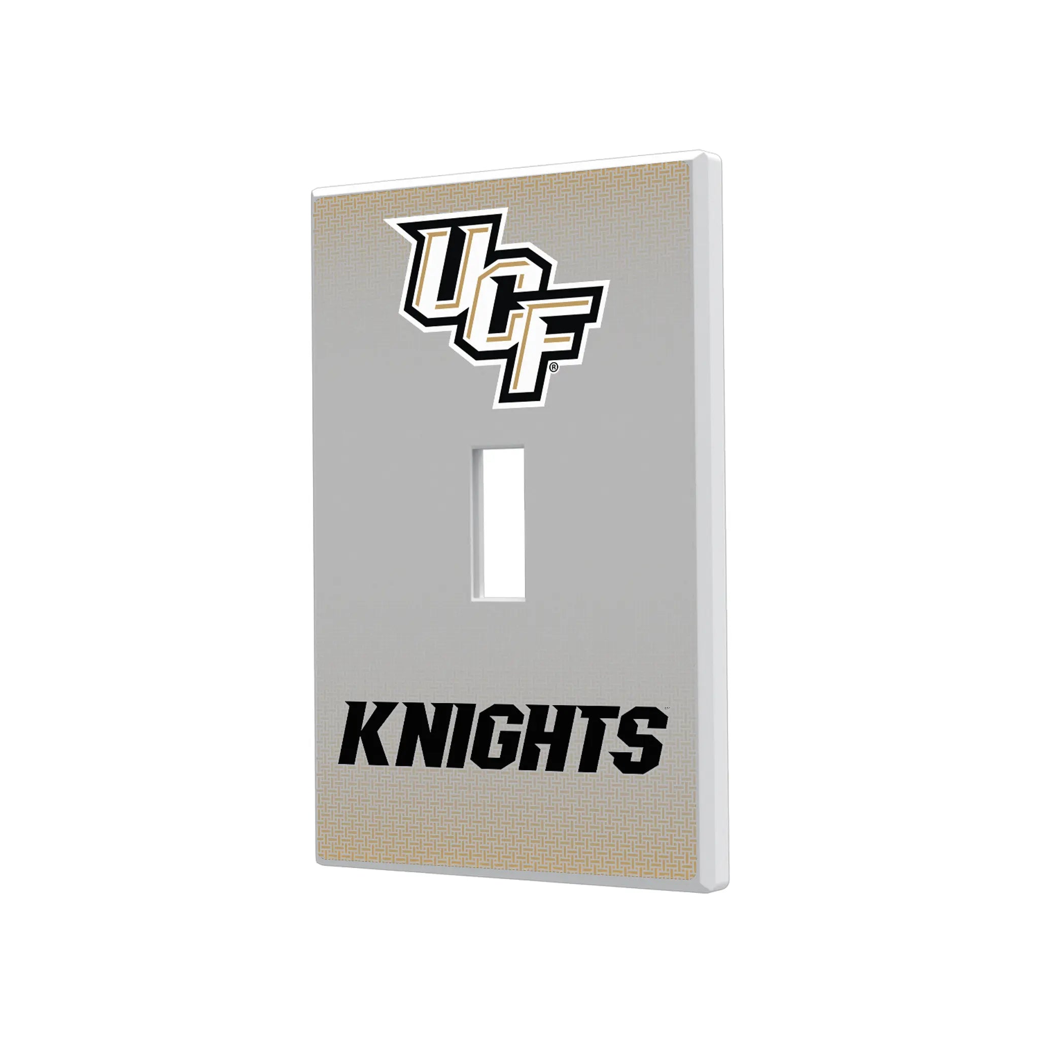 University of Central Florida Golden Knights Linen Hidden-Screw Light Switch Plate#Style_Single Toggle
