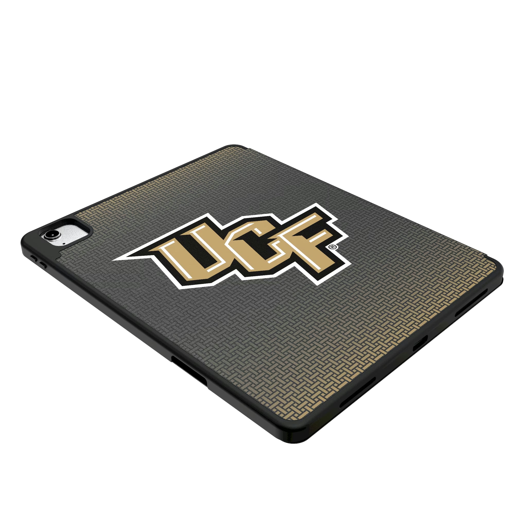 University of Central Florida Golden Knights Linen iPad Tablet Case for Apple iPad - Isometric View