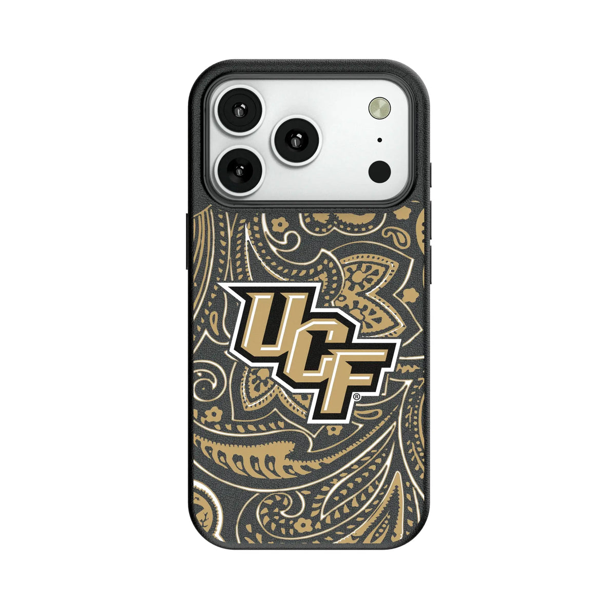 University of Central Florida Golden Knights Paisley MagSafe Compatible Phone Case for Apple iPhone