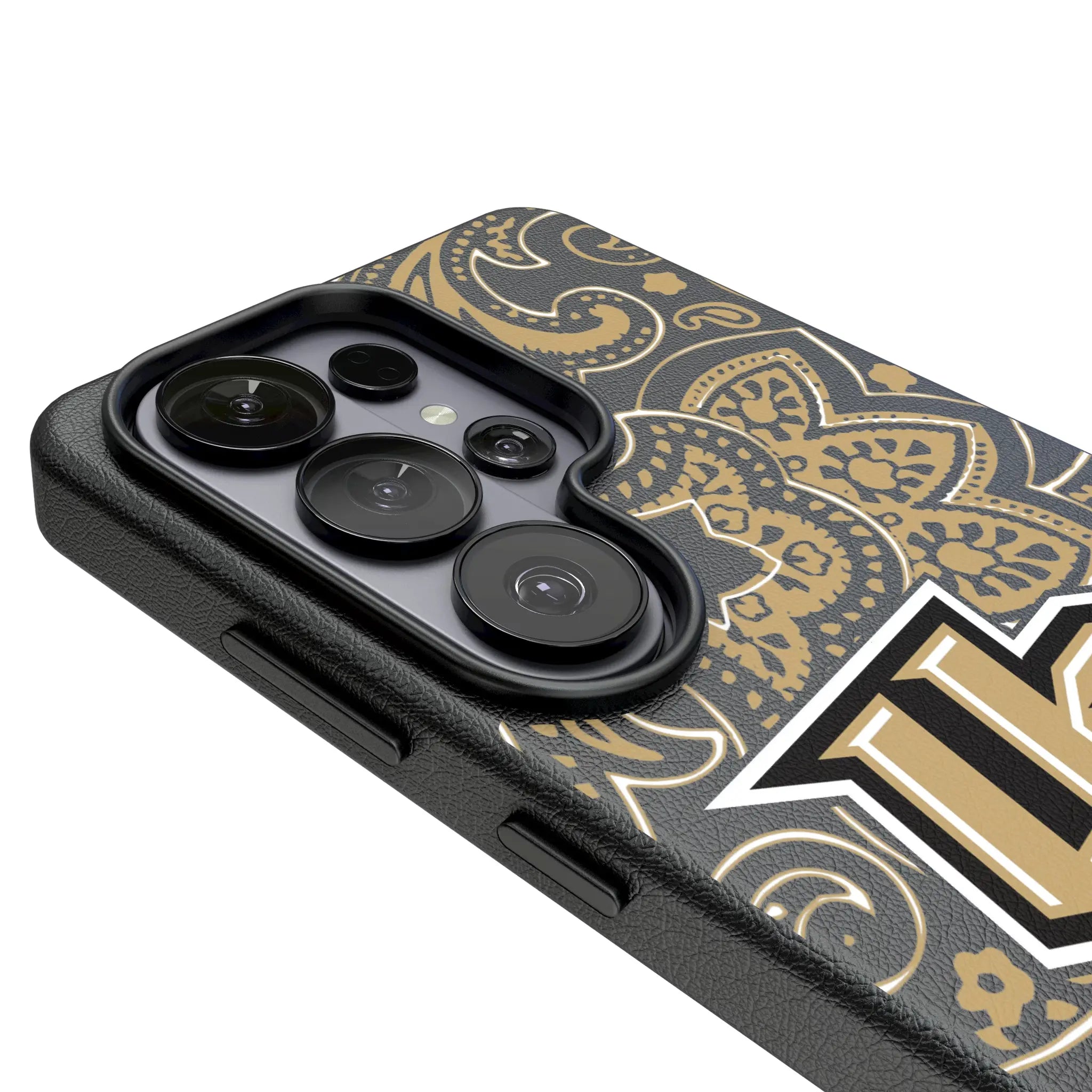University of Central Florida Golden Knights Paisley Galaxy MagSafe Compatible Phone Case for Samsung Galaxy - Detail#Device_Galaxy S26 Ultra