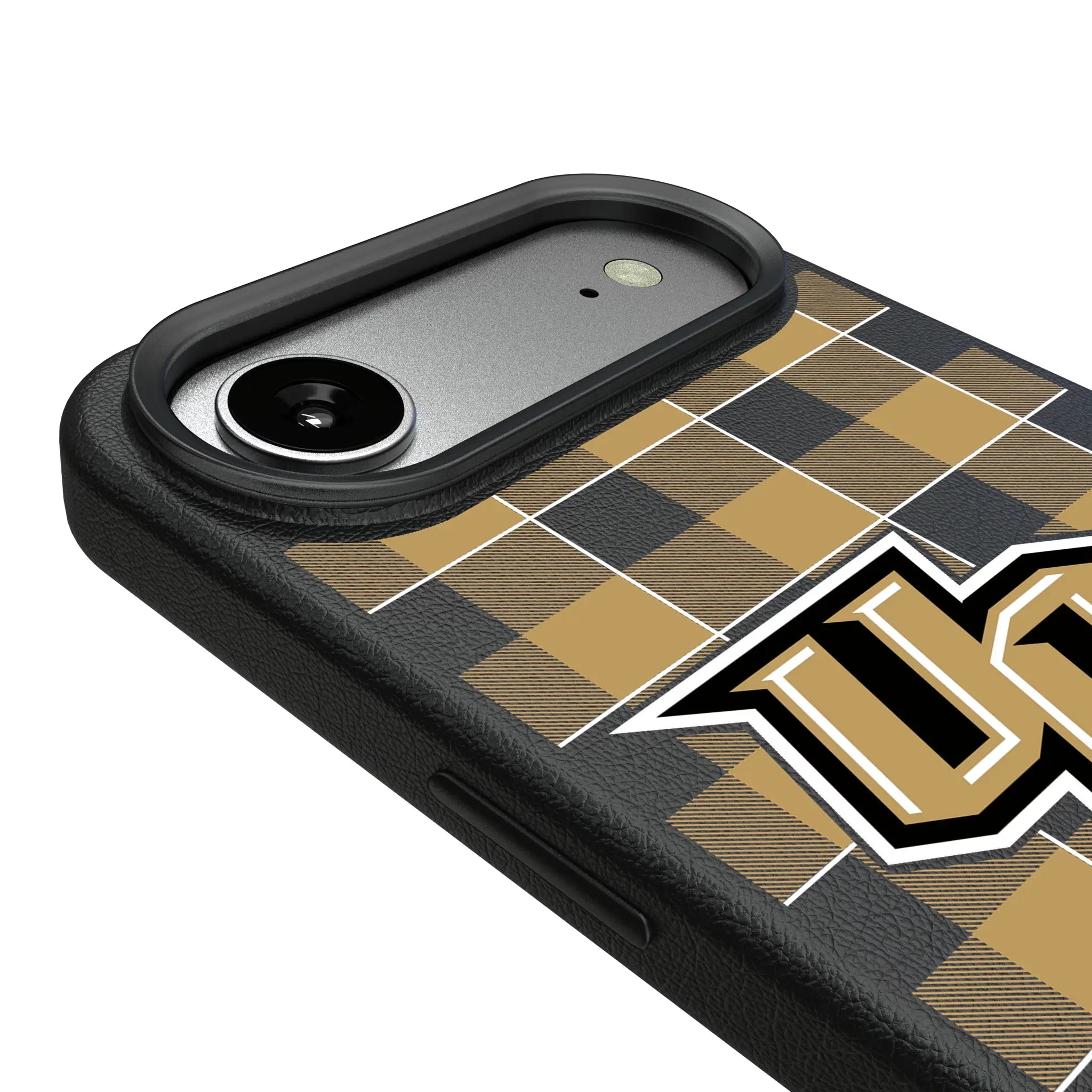 University of Central Florida Golden Knights Plaid iPhone MagSafe Compatible Phone Case for Apple iPhone - Detail#Device_iPhone Air