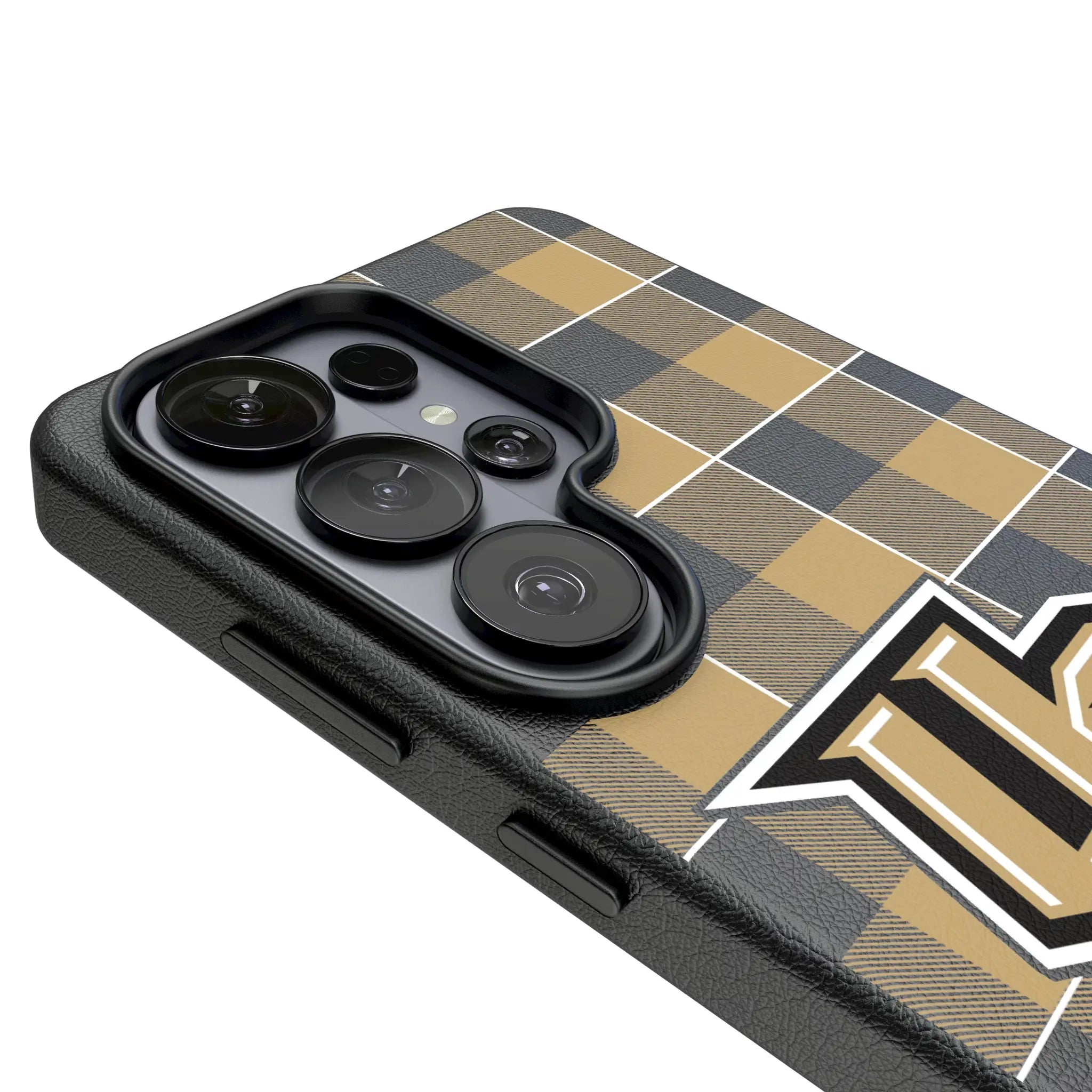 University of Central Florida Golden Knights Plaid Galaxy MagSafe Compatible Phone Case for Samsung Galaxy - Detail#Device_Galaxy S26 Ultra