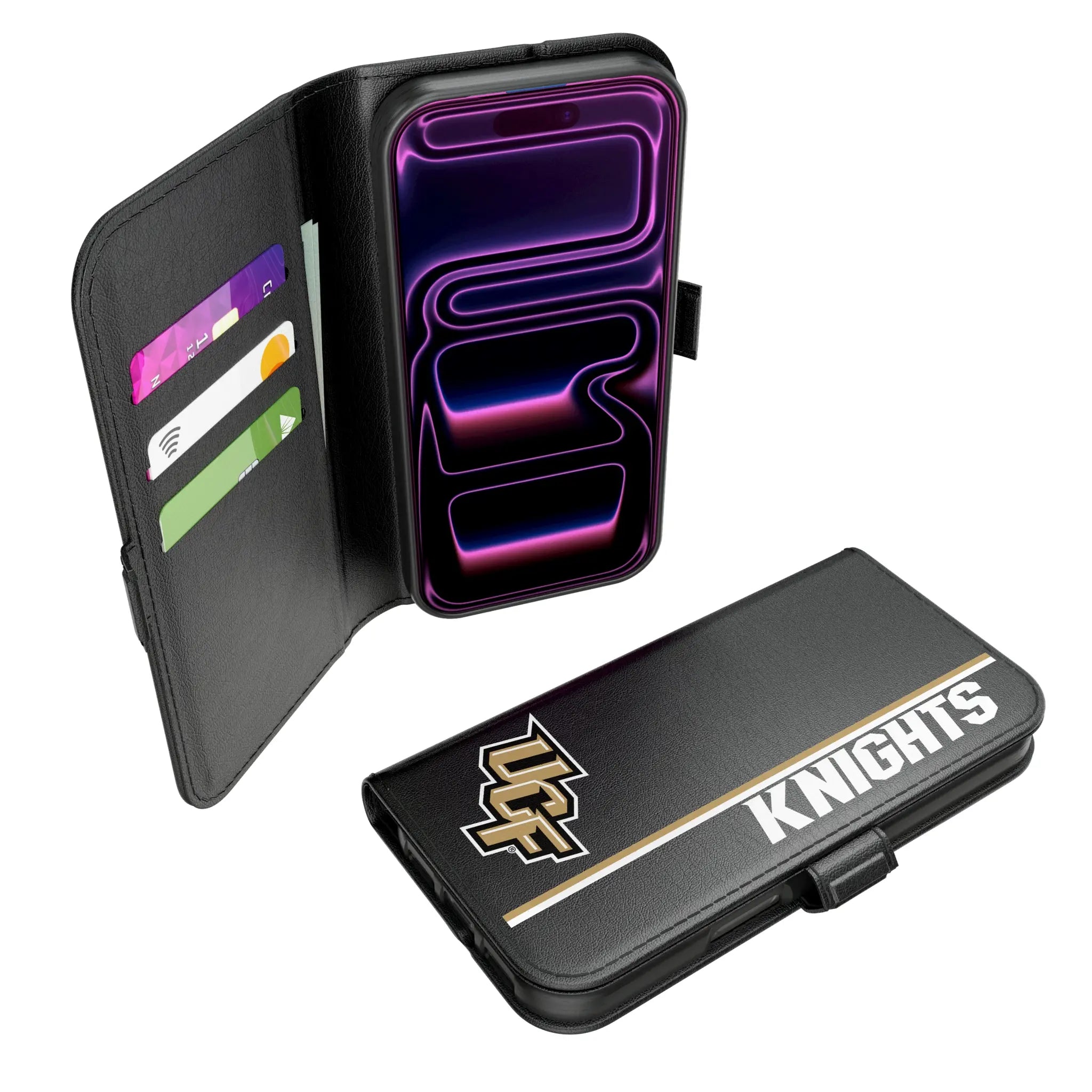 University of Central Florida Golden Knights Sidebar iPhone Folio Phone Case for Apple iPhone#Device_iPhone 17 Pro