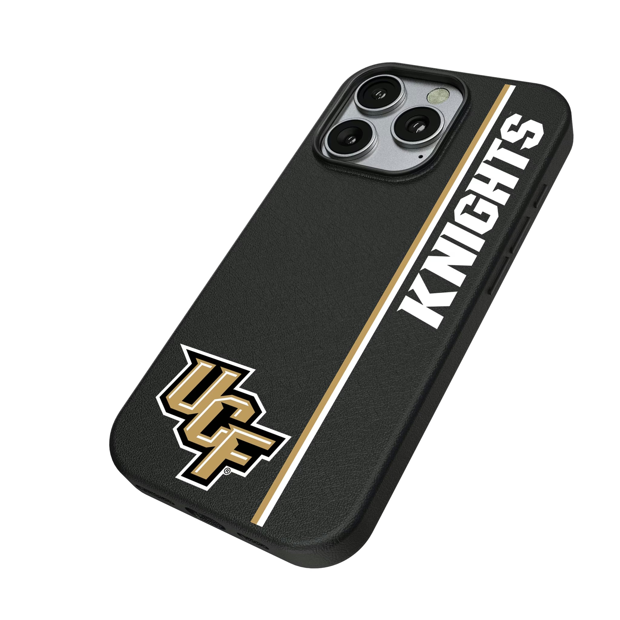 University of Central Florida Golden Knights Sidebar iPhone MagSafe Compatible Phone Case for Apple iPhone - Isometric View