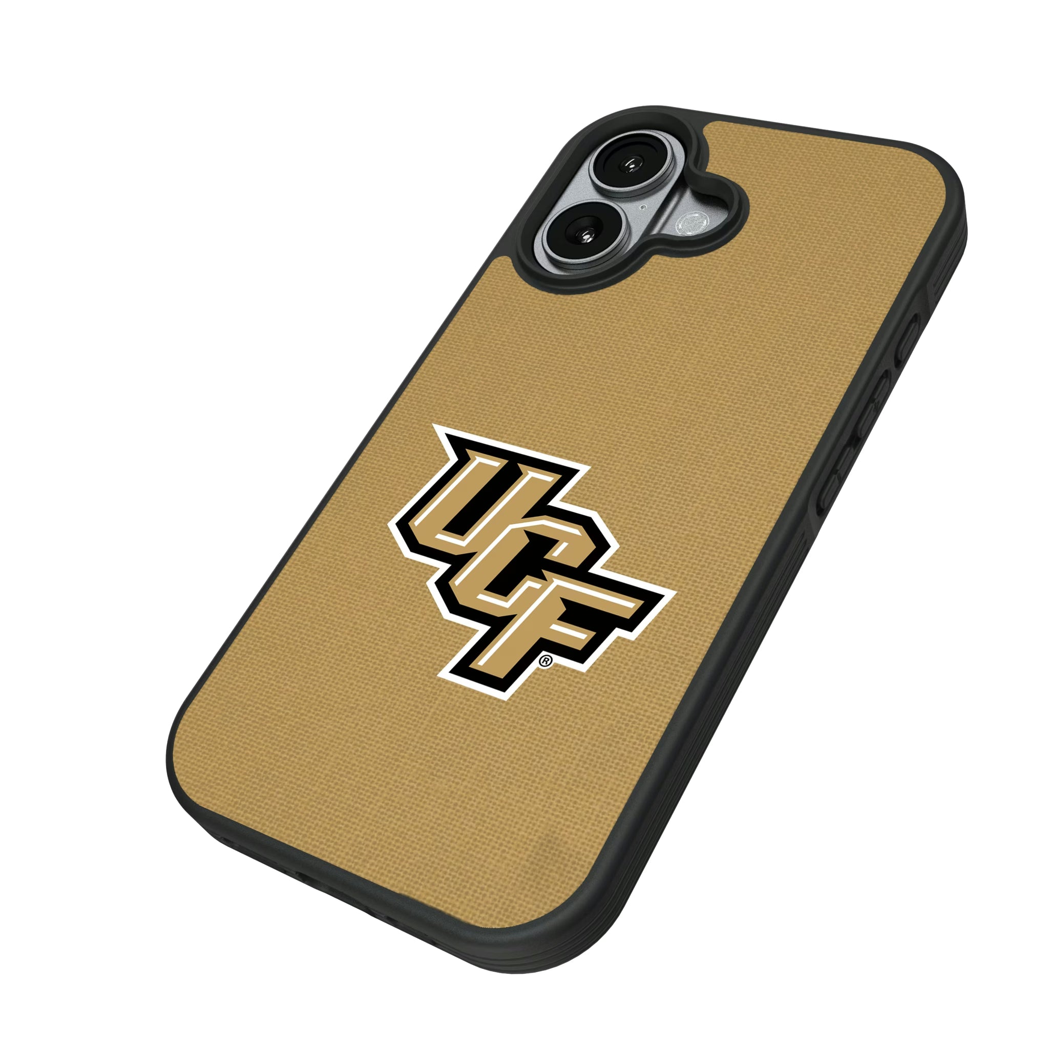 University of Central Florida Golden Knights Solid iPhone Bump Phone Case for Apple iPhone - Isometric View#Device_iPhone 17