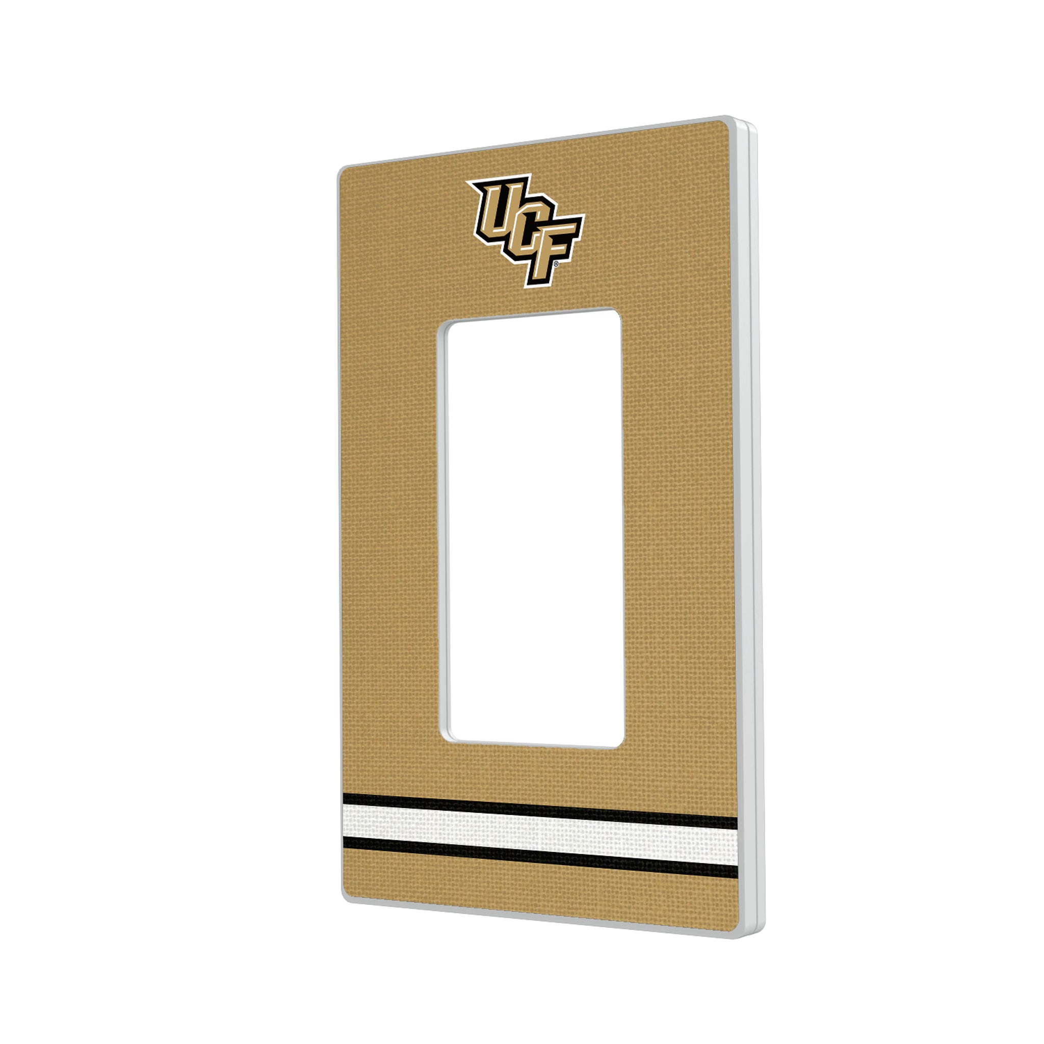 University of Central Florida Golden Knights Stripe Hidden-Screw Light Switch Plate#Style_Single Rocker
