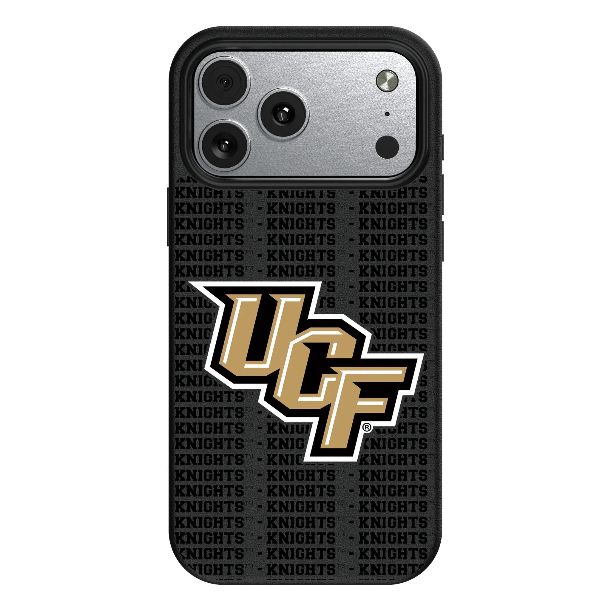 University of Central Florida Golden Knights Text Backdrop iPhone MagSafe Compatible Phone Case for Apple iPhone#Device_iPhone 17 Pro Max
