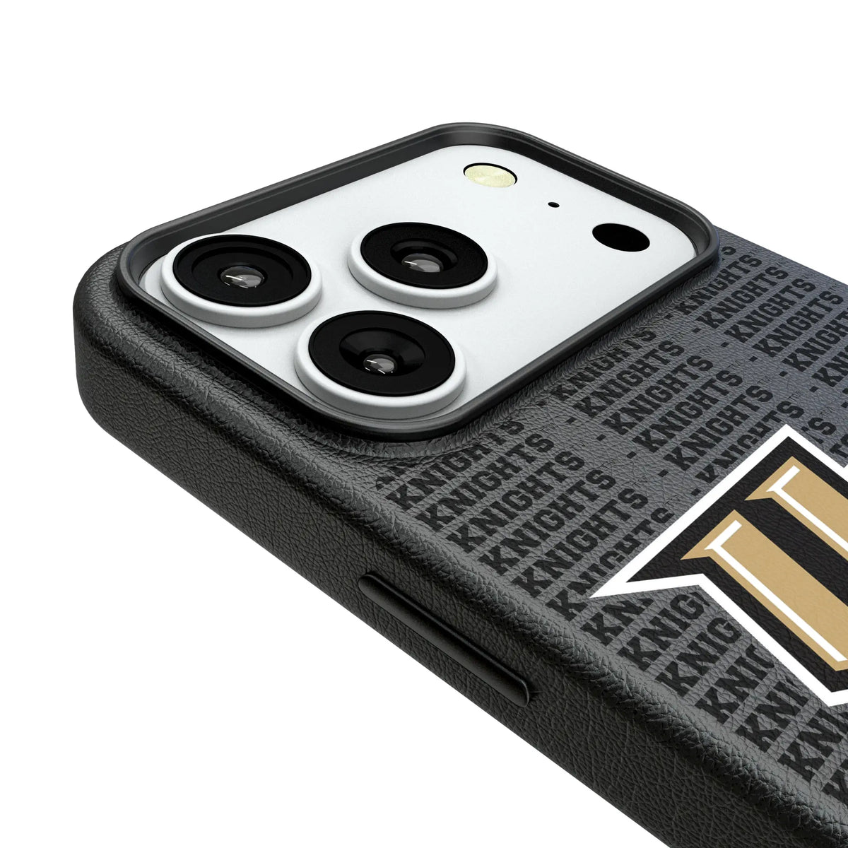 University of Central Florida Golden Knights Text Backdrop iPhone MagSafe Compatible Phone Case for Apple iPhone - Detail#Device_iPhone 18 Pro