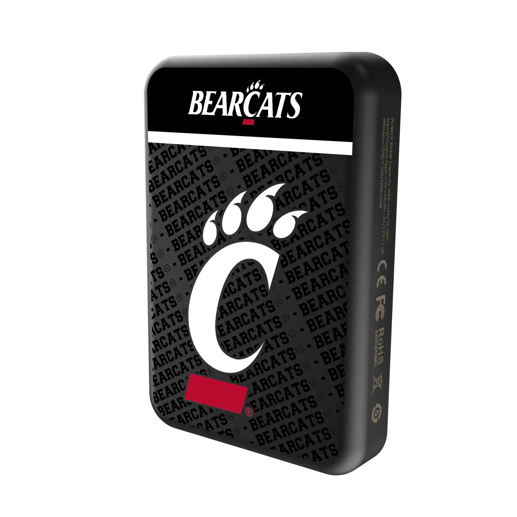 University of Cincinnati Bearcats Endzone Plus Wireless Mag Power Bank