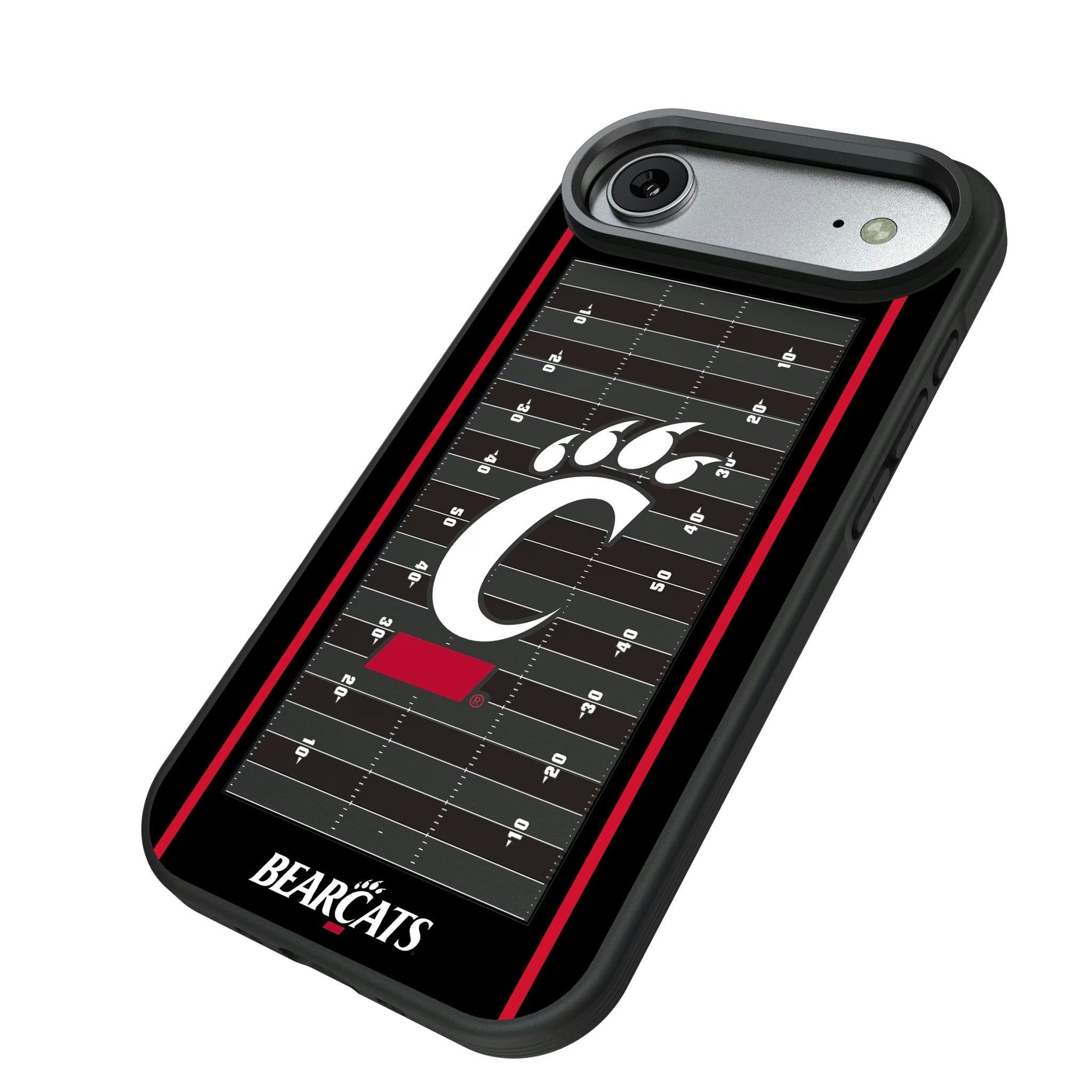 University of Cincinnati Bearcats Field iPhone Bump Phone Case for Apple iPhone - Isometric View#Device_iPhone Air