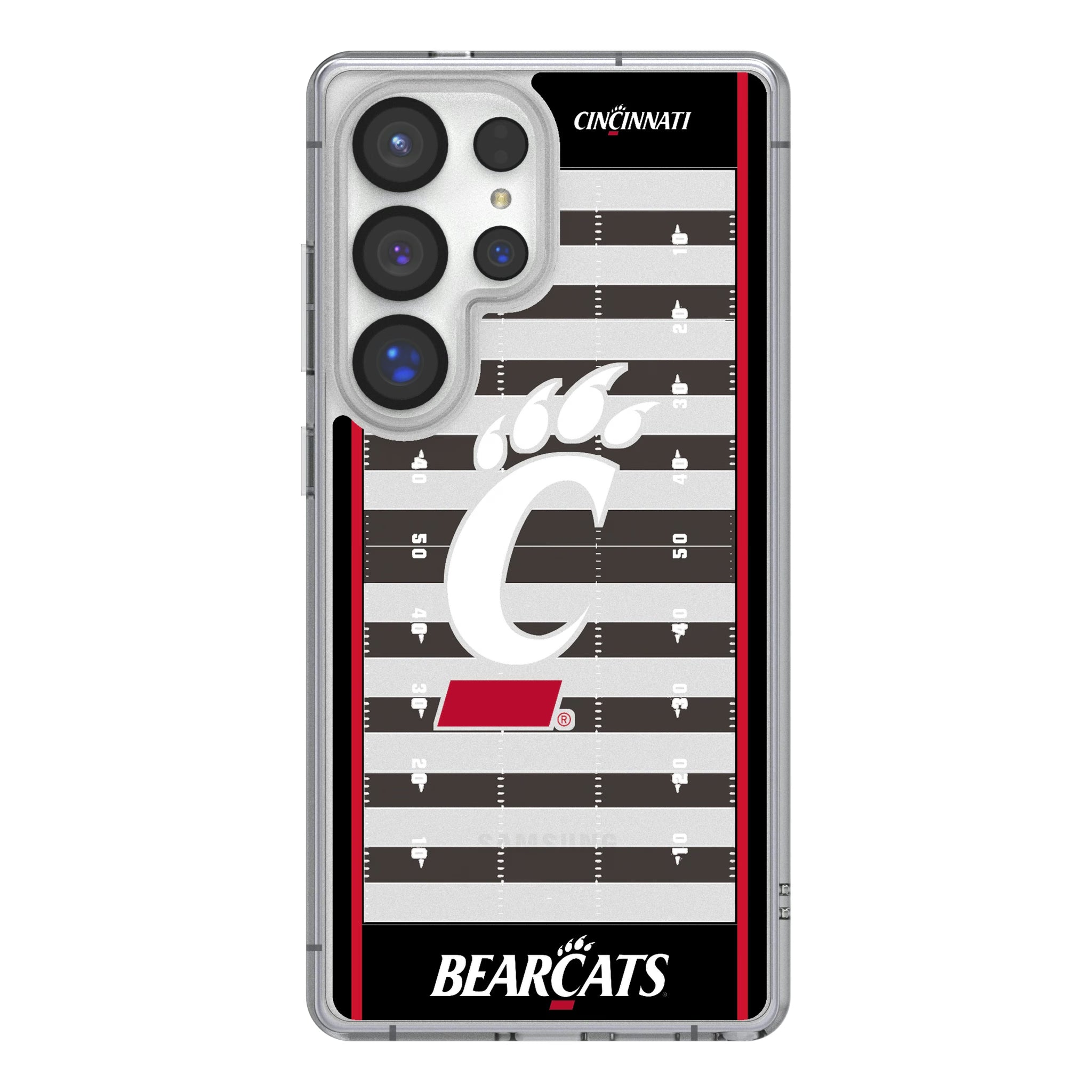 University of Cincinnati Bearcats Field Galaxy Clear Phone Case for Samsung Galaxy
