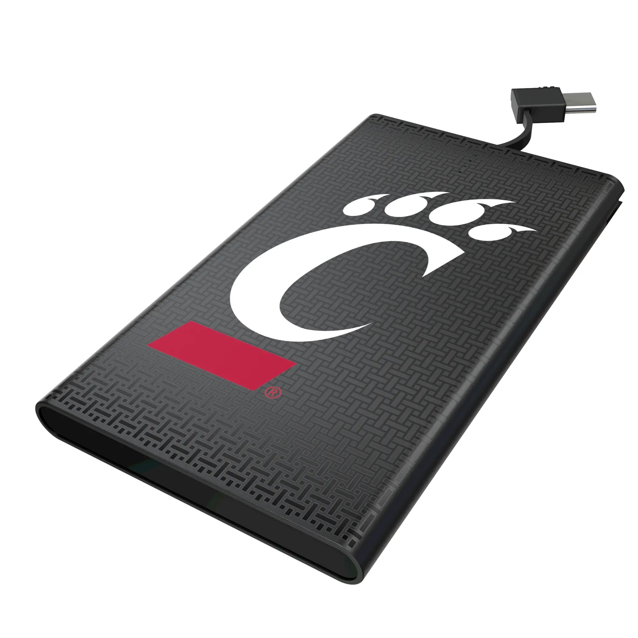University of Cincinnati Bearcats Linen 5000mAh Flat Power Bank