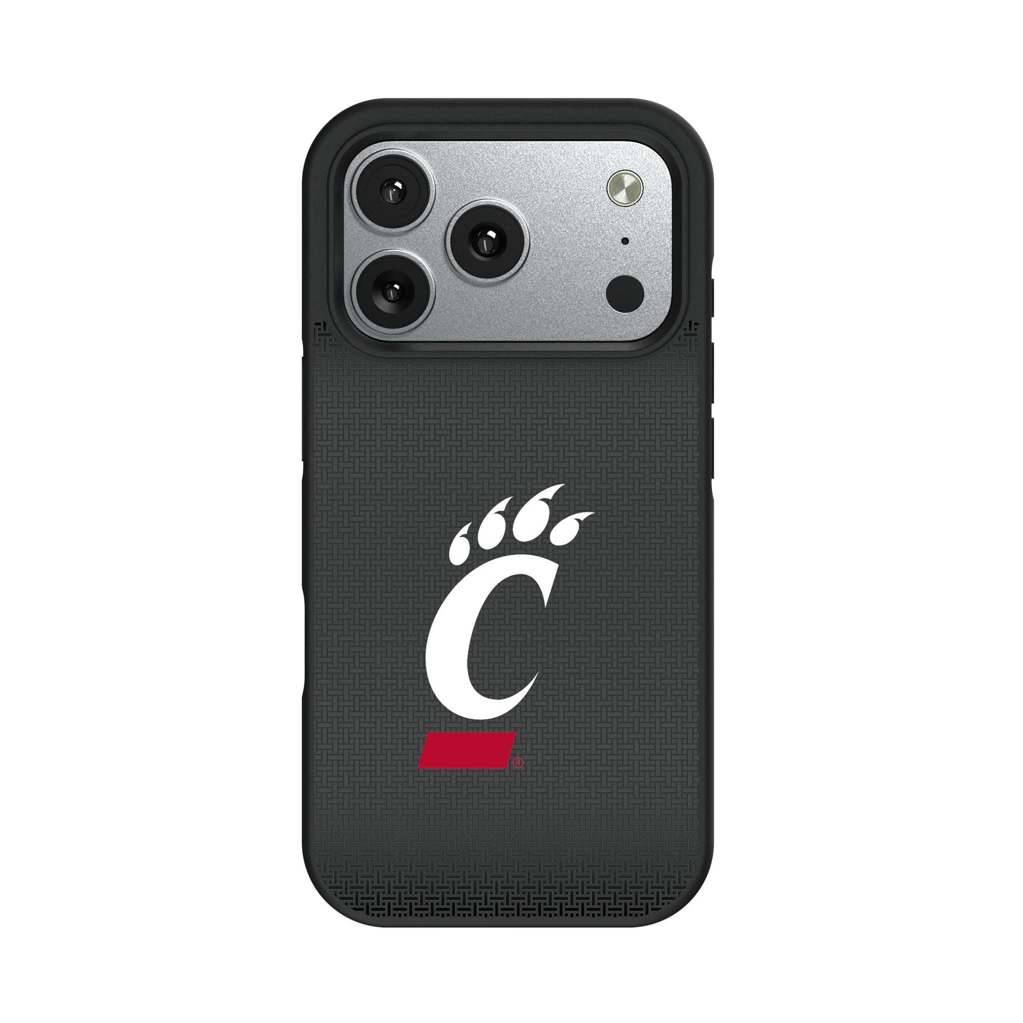 University of Cincinnati Bearcats Linen iPhone Bump Phone Case for Apple iPhone#Device_iPhone 17 Pro