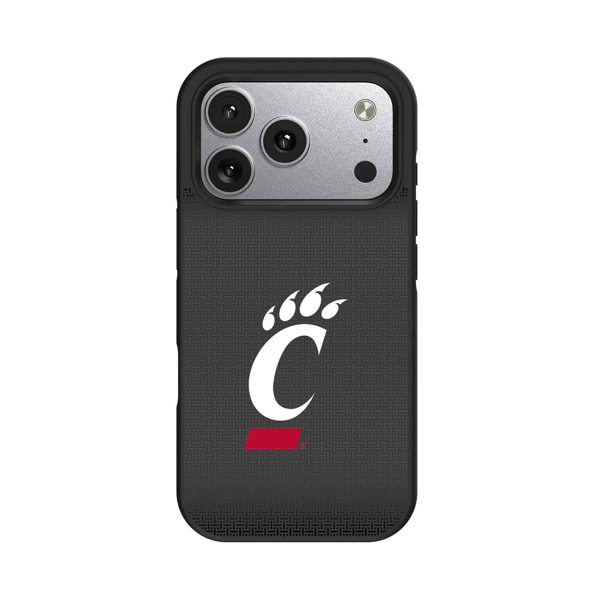 University of Cincinnati Bearcats Linen iPhone Bump Phone Case for Apple iPhone#Device_iPhone 17 Pro