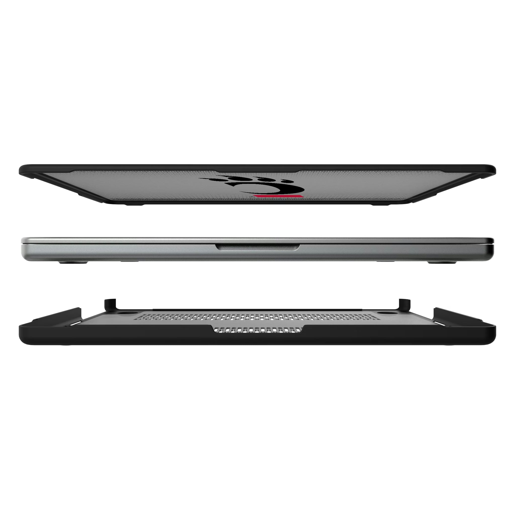 University of Cincinnati Bearcats Linen MacBook Laptop Case for Apple MacBook#Device_MacBook Pro (14-inch, 2021) / MacBook Pro (14-inch, 2023) / MacBook Pro (14-inch, 2024)