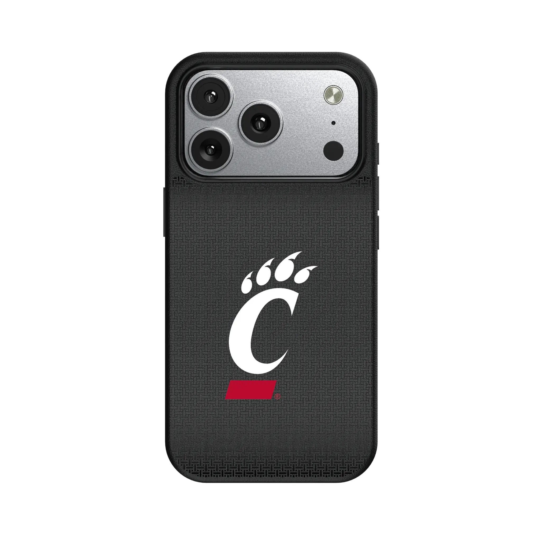 University of Cincinnati Bearcats Linen iPhone MagSafe Compatible Phone Case for Apple iPhone#Device_iPhone 17 Pro