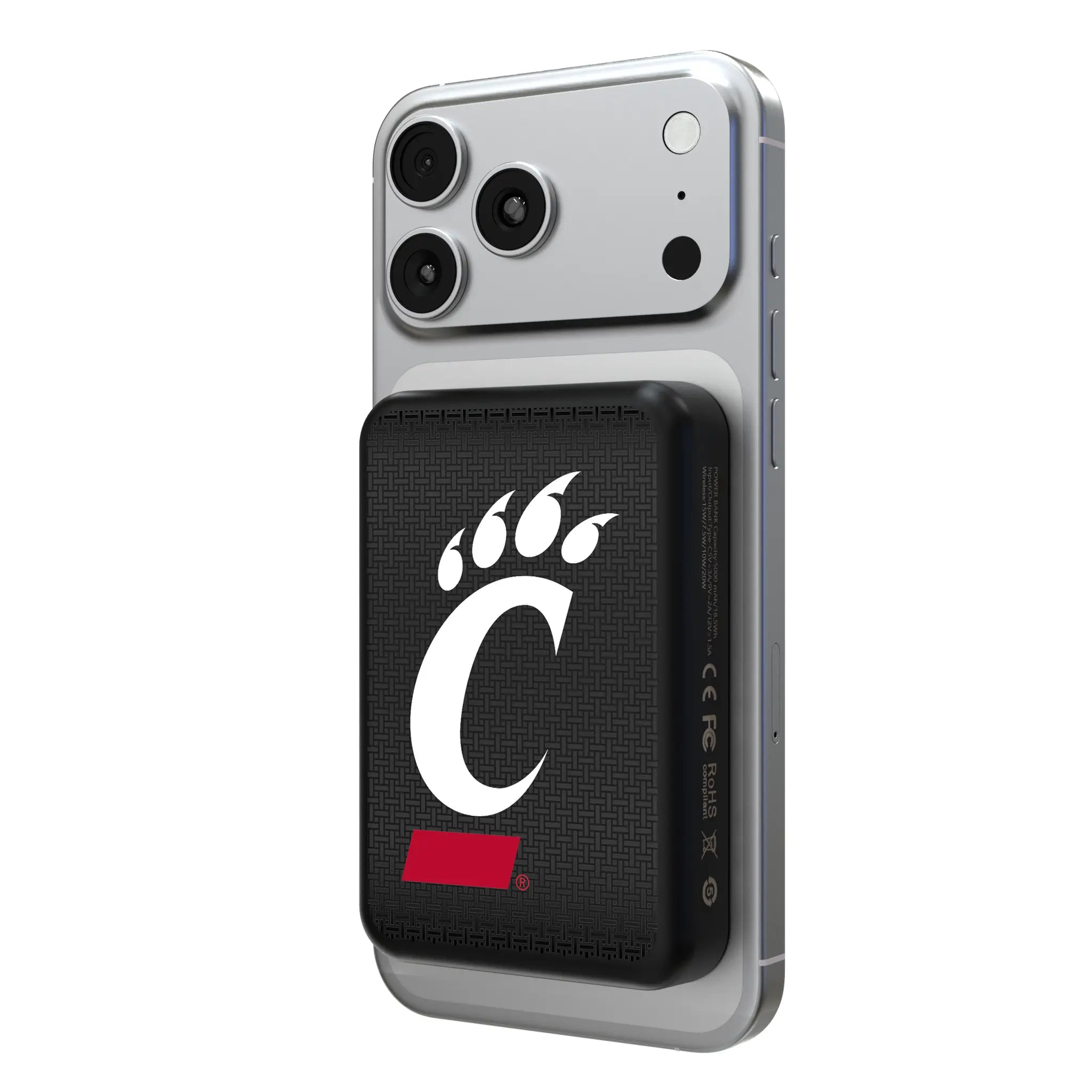 University of Cincinnati Bearcats Linen Wireless Mag Power Bank