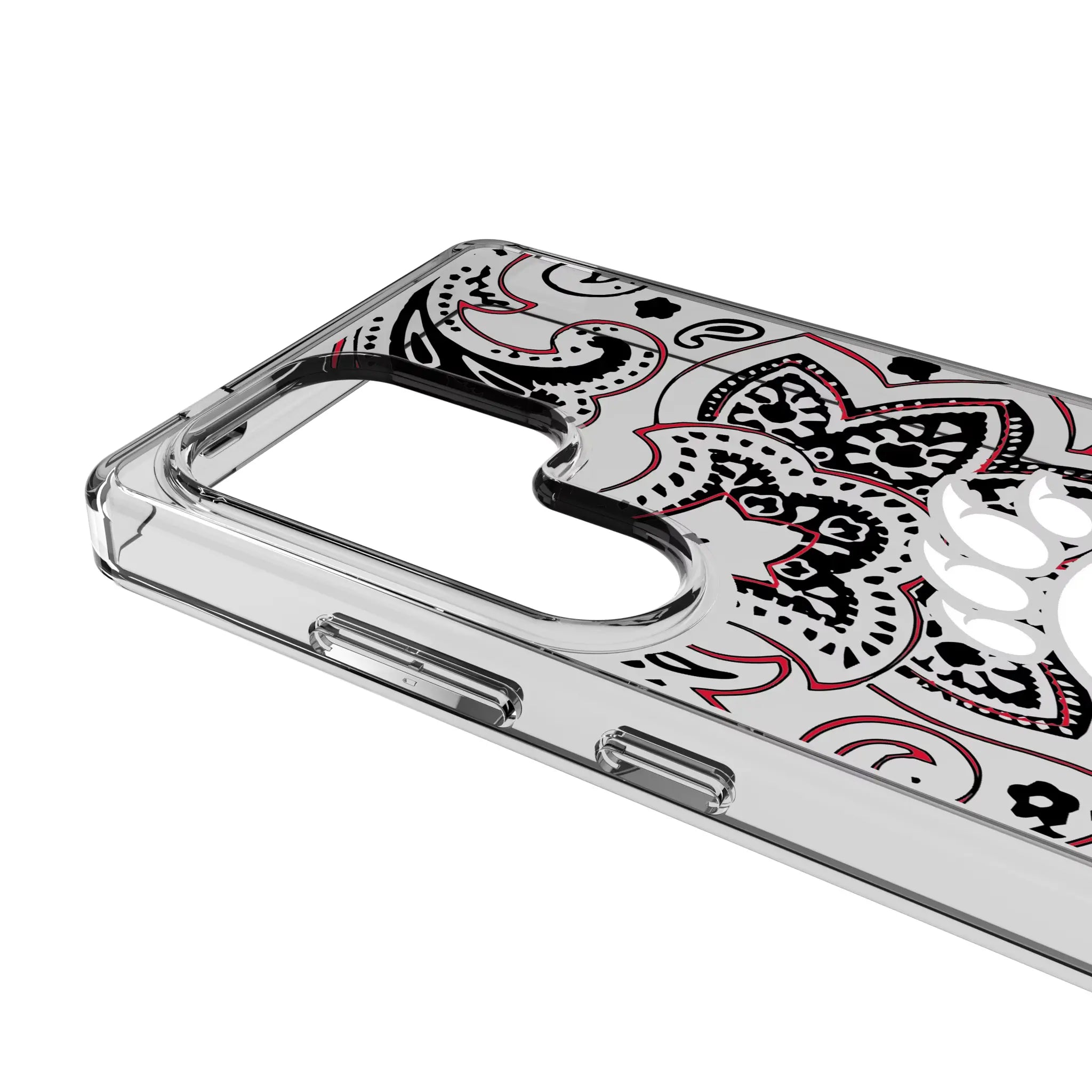 University of Cincinnati Bearcats Paisley Galaxy Clear Phone Case for Samsung Galaxy - Detail#Device_Galaxy S25 Ultra