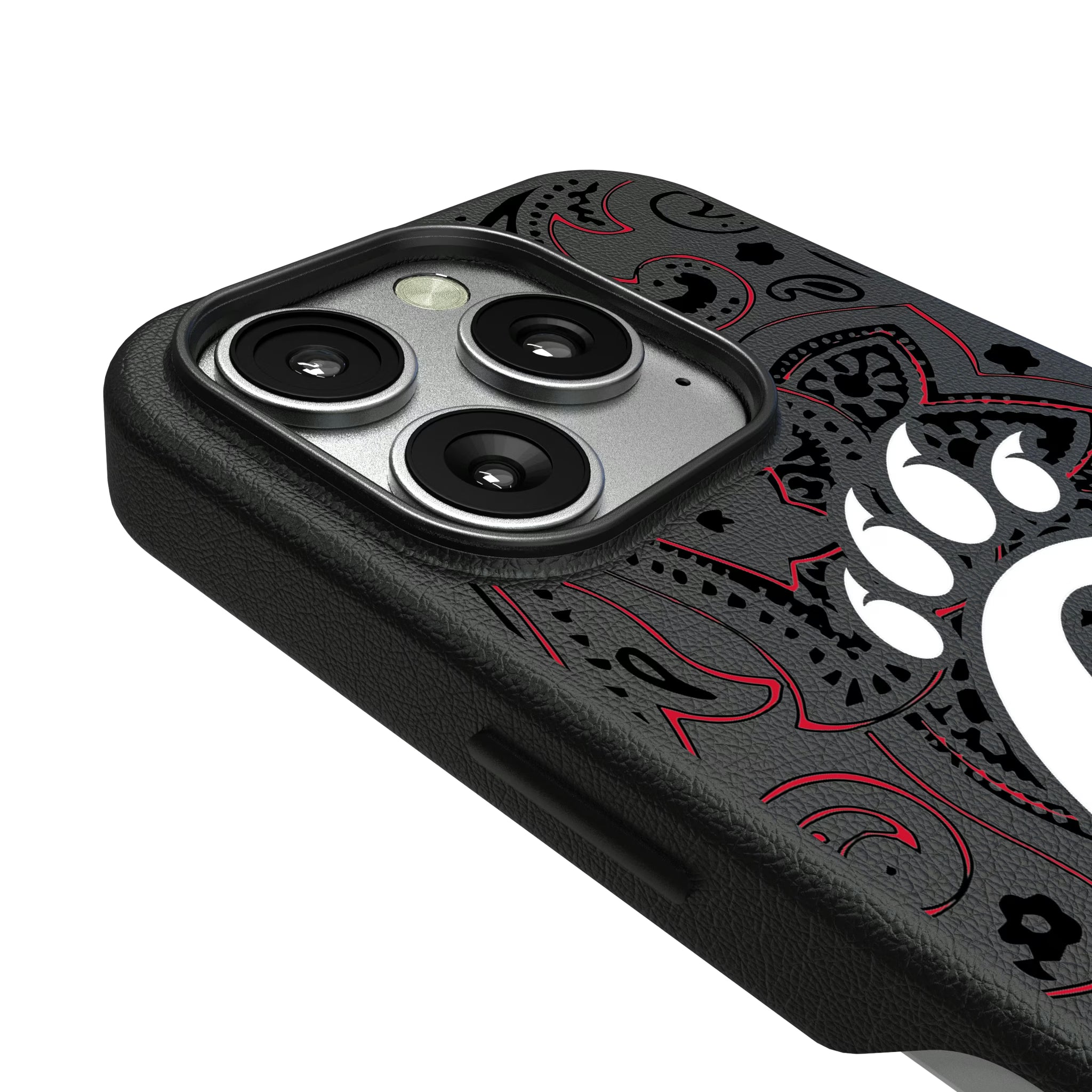 University of Cincinnati Bearcats Paisley iPhone MagSafe Compatible Phone Case for Apple iPhone - Detail