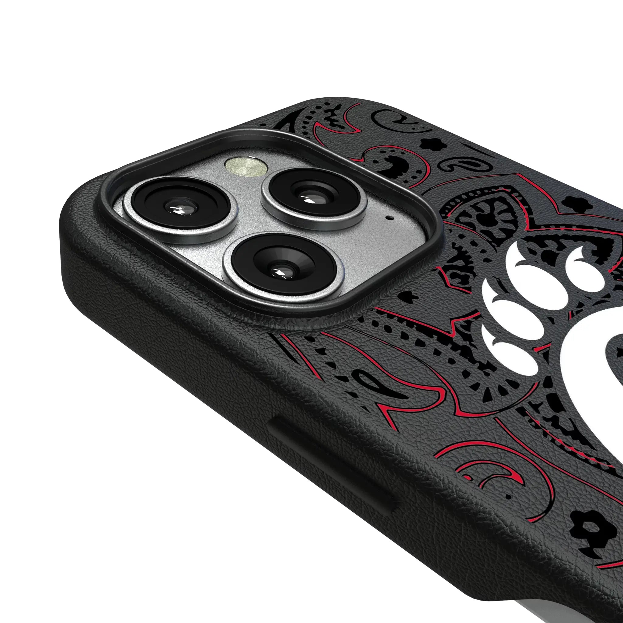 University of Cincinnati Bearcats Paisley iPhone MagSafe Compatible Phone Case for Apple iPhone - Detail