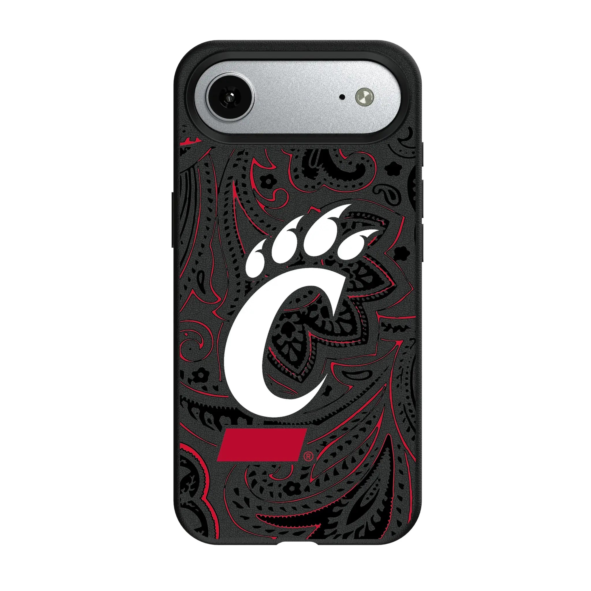 University of Cincinnati Bearcats Paisley iPhone MagSafe Compatible Phone Case for Apple iPhone#Device_iPhone Air