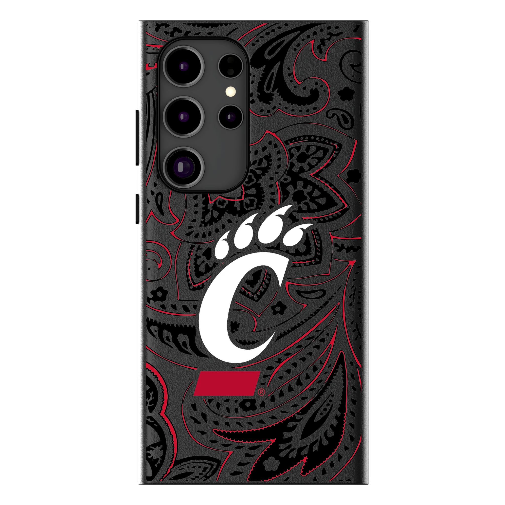 University of Cincinnati Bearcats Paisley Galaxy MagSafe Compatible Phone Case for Samsung Galaxy