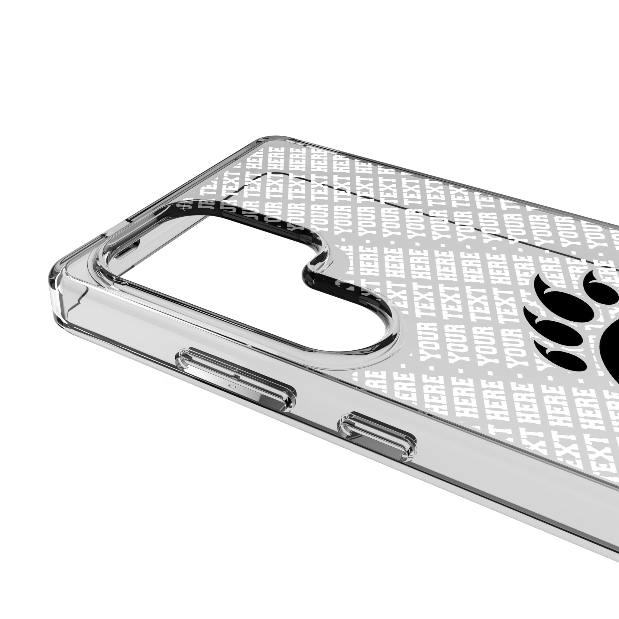 University of Cincinnati Bearcats Personalized EndZone Plus Galaxy Clear Phone Case for Samsung Galaxy - Detail