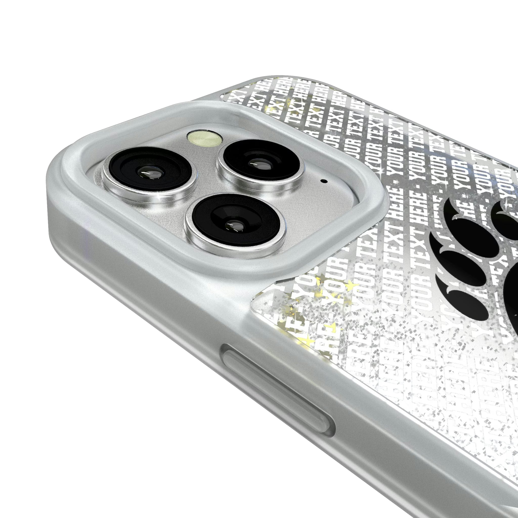 University of Cincinnati Bearcats Personalized EndZone Plus iPhone Glitter Phone Case for Apple iPhone - Detail#Device_iPhone 16 Pro