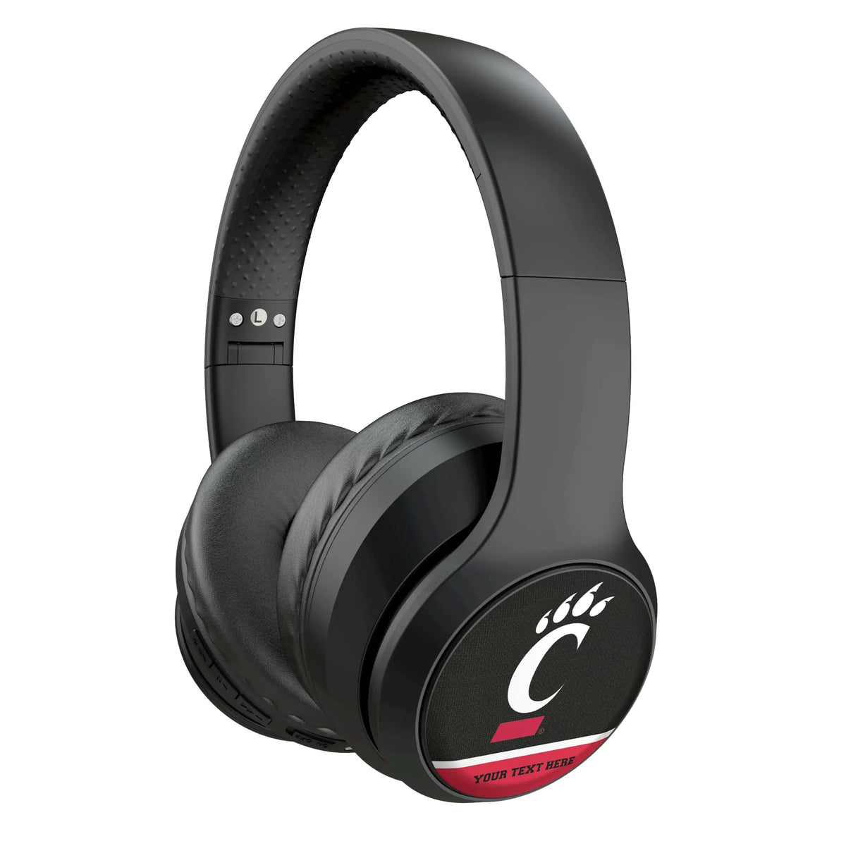 University of Cincinnati Bearcats Personalized Endzone Solid Wireless Over-Ear Headphones With Case