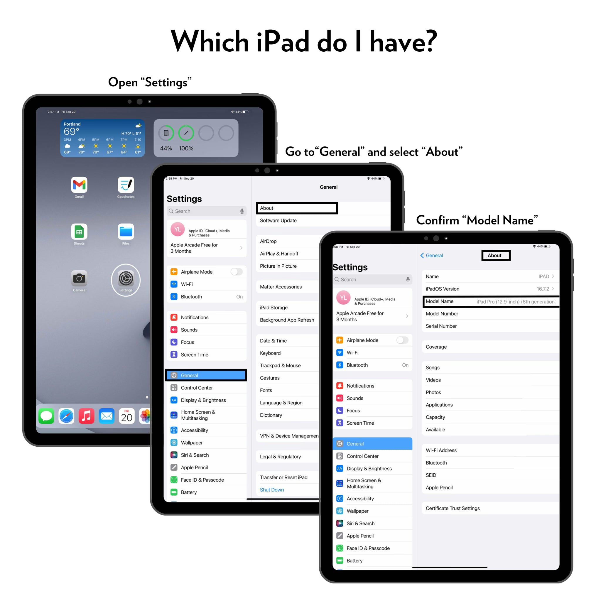 University of Cincinnati Bearcats Personalized Linen iPad Tablet Case for Apple iPad - Size Guide
