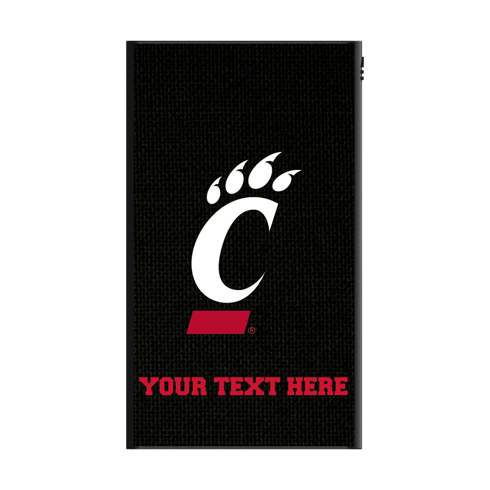 University of Cincinnati Bearcats Personalized Solid 5000mAh Flat Powerbank