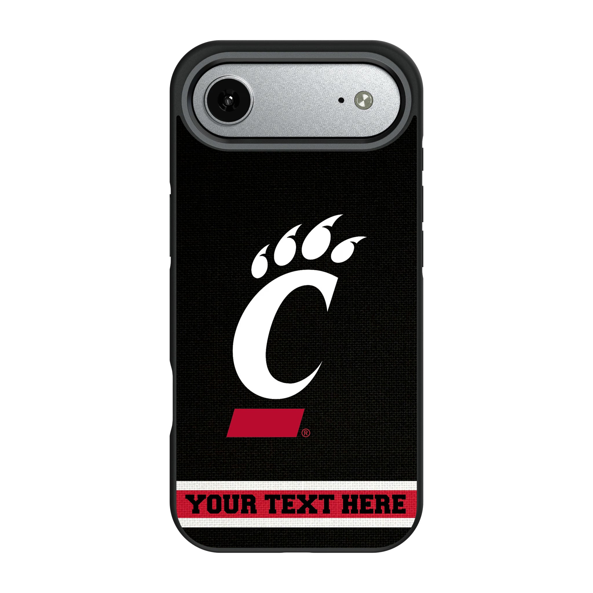 University of Cincinnati Bearcats Personalized Stripe iPhone Bump Phone Case for Apple iPhone#Device_iPhone Air