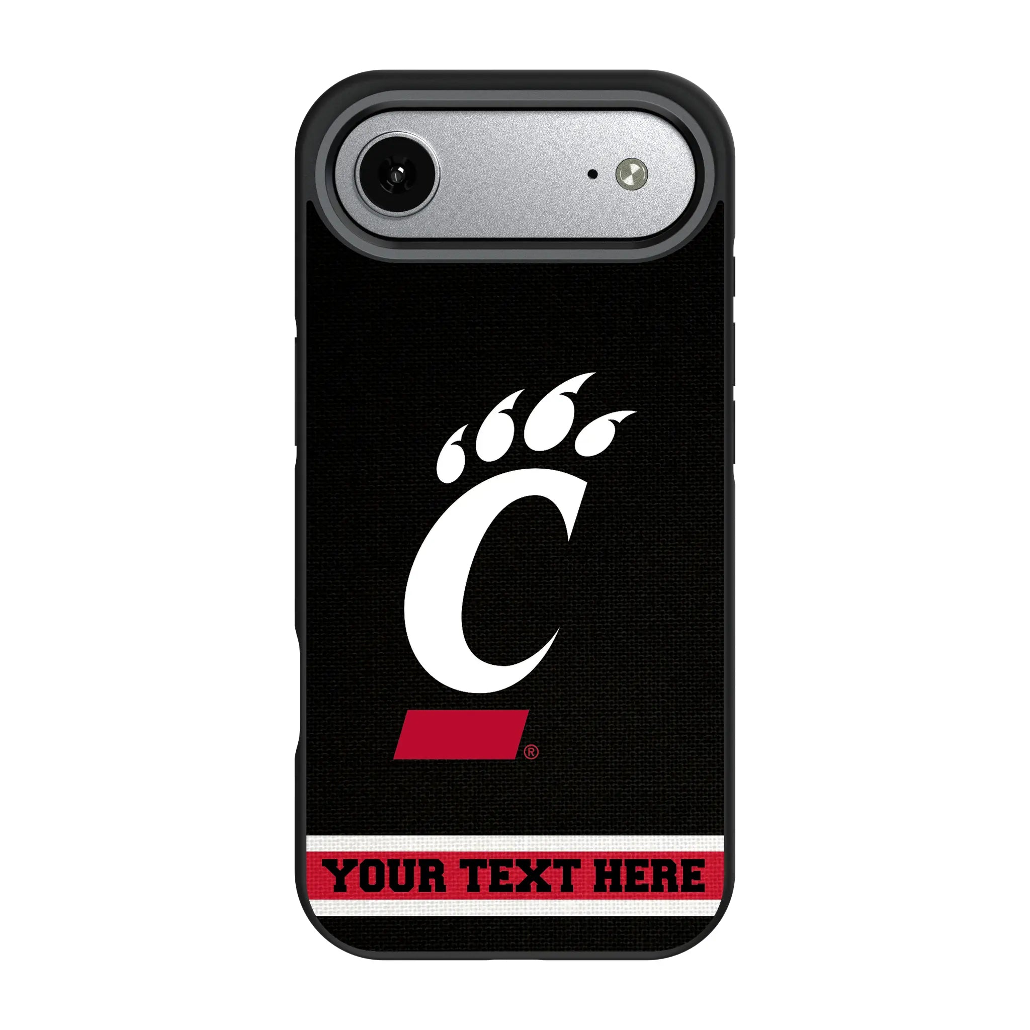 University of Cincinnati Bearcats Personalized Stripe iPhone Bump Phone Case for Apple iPhone#Device_iPhone Air