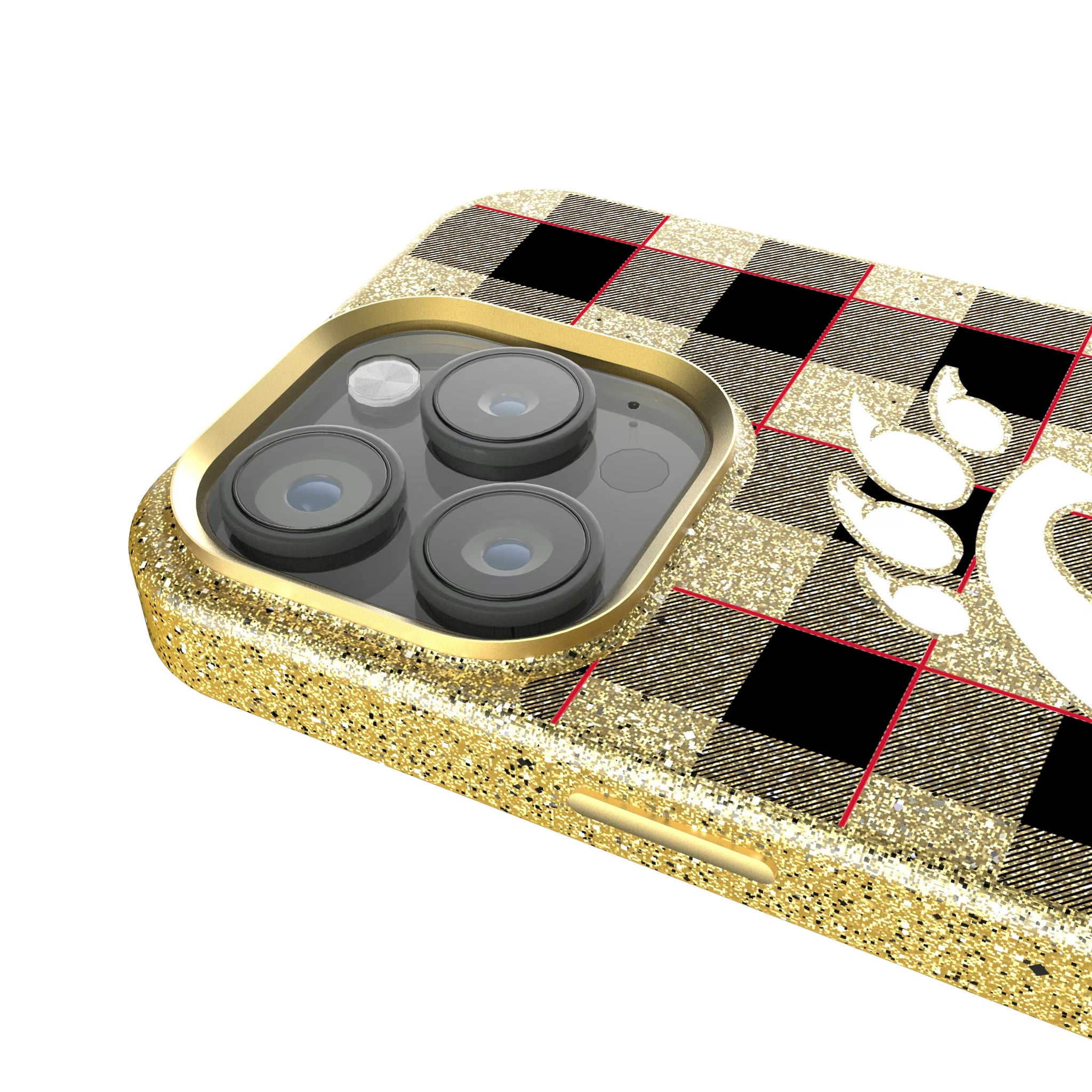 University of Cincinnati Bearcats Plaid iPhone Bling Phone Case for Apple iPhone - Detail