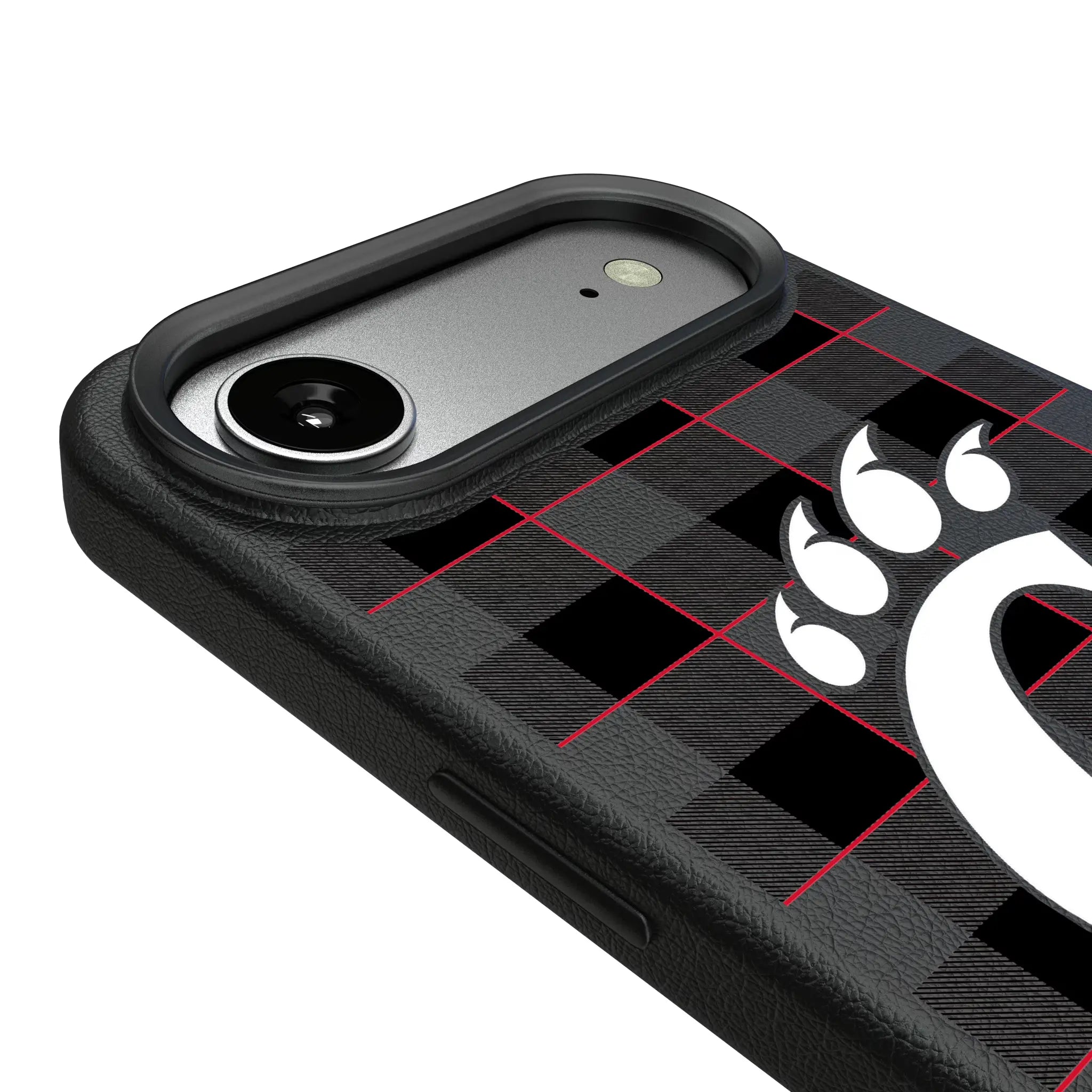 University of Cincinnati Bearcats Plaid iPhone MagSafe Compatible Phone Case for Apple iPhone - Detail#Device_iPhone Air