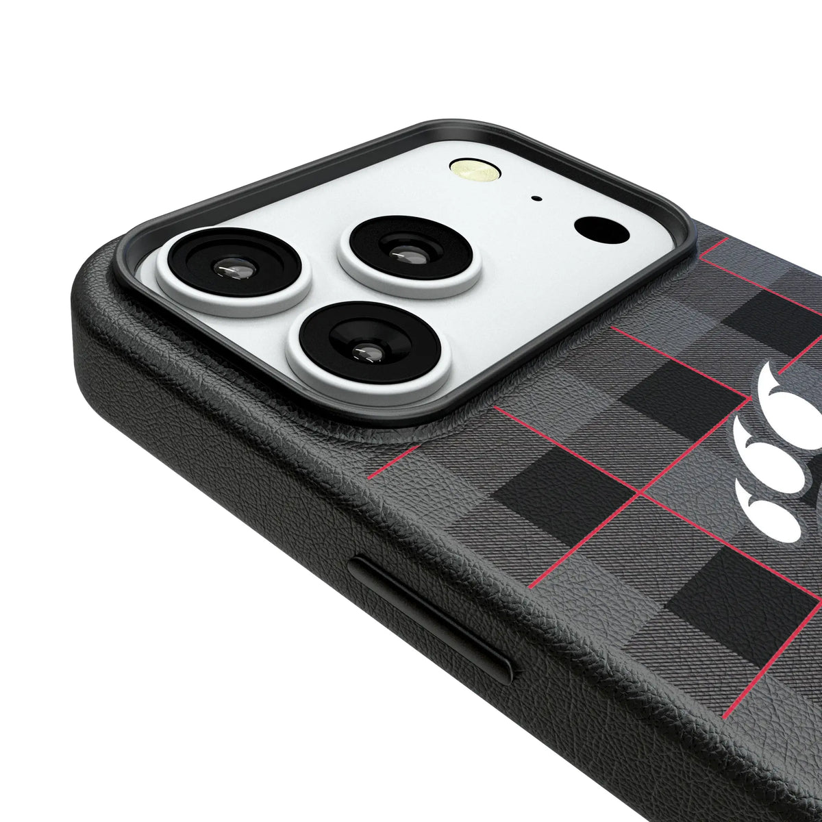 University of Cincinnati Bearcats Plaid iPhone MagSafe Compatible Phone Case for Apple iPhone - Detail#Device_iPhone 18 Pro