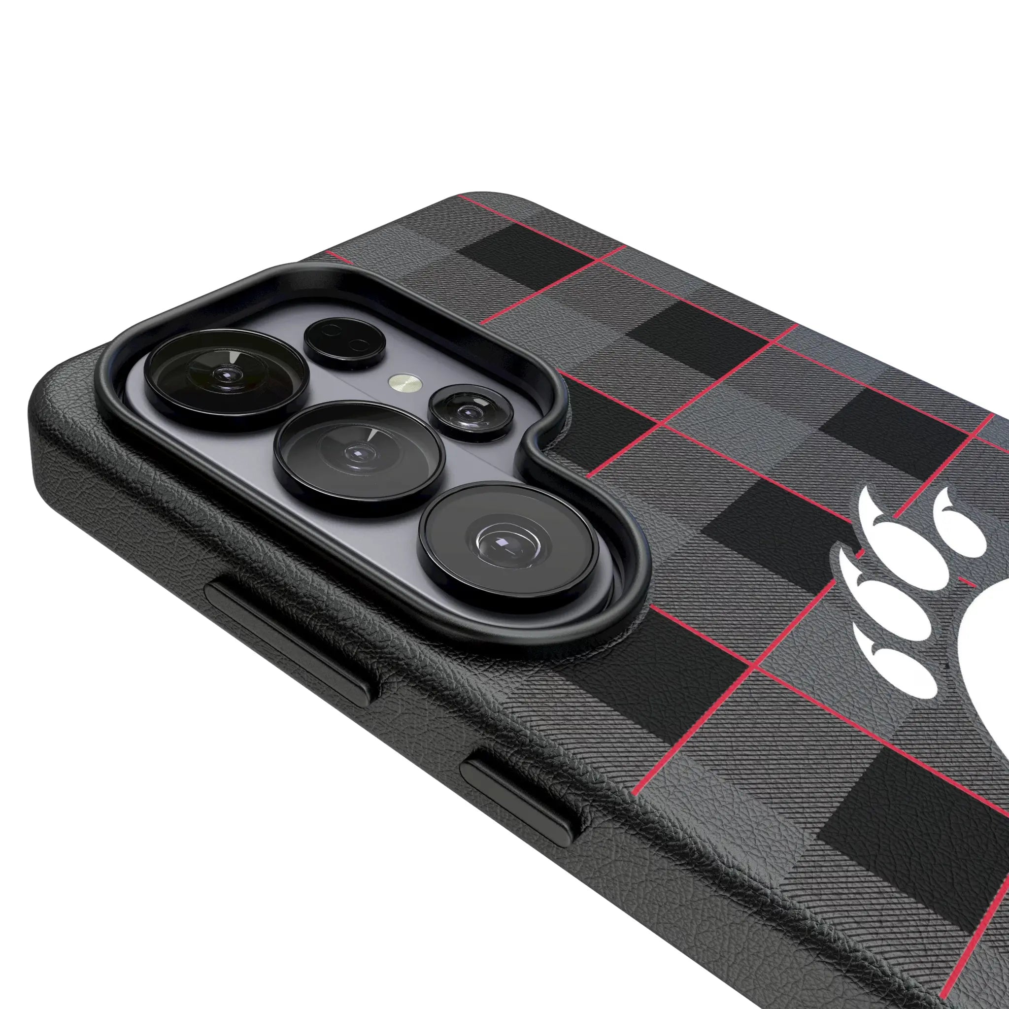 University of Cincinnati Bearcats Plaid Galaxy MagSafe Compatible Phone Case for Samsung Galaxy - Detail#Device_Galaxy S26 Ultra