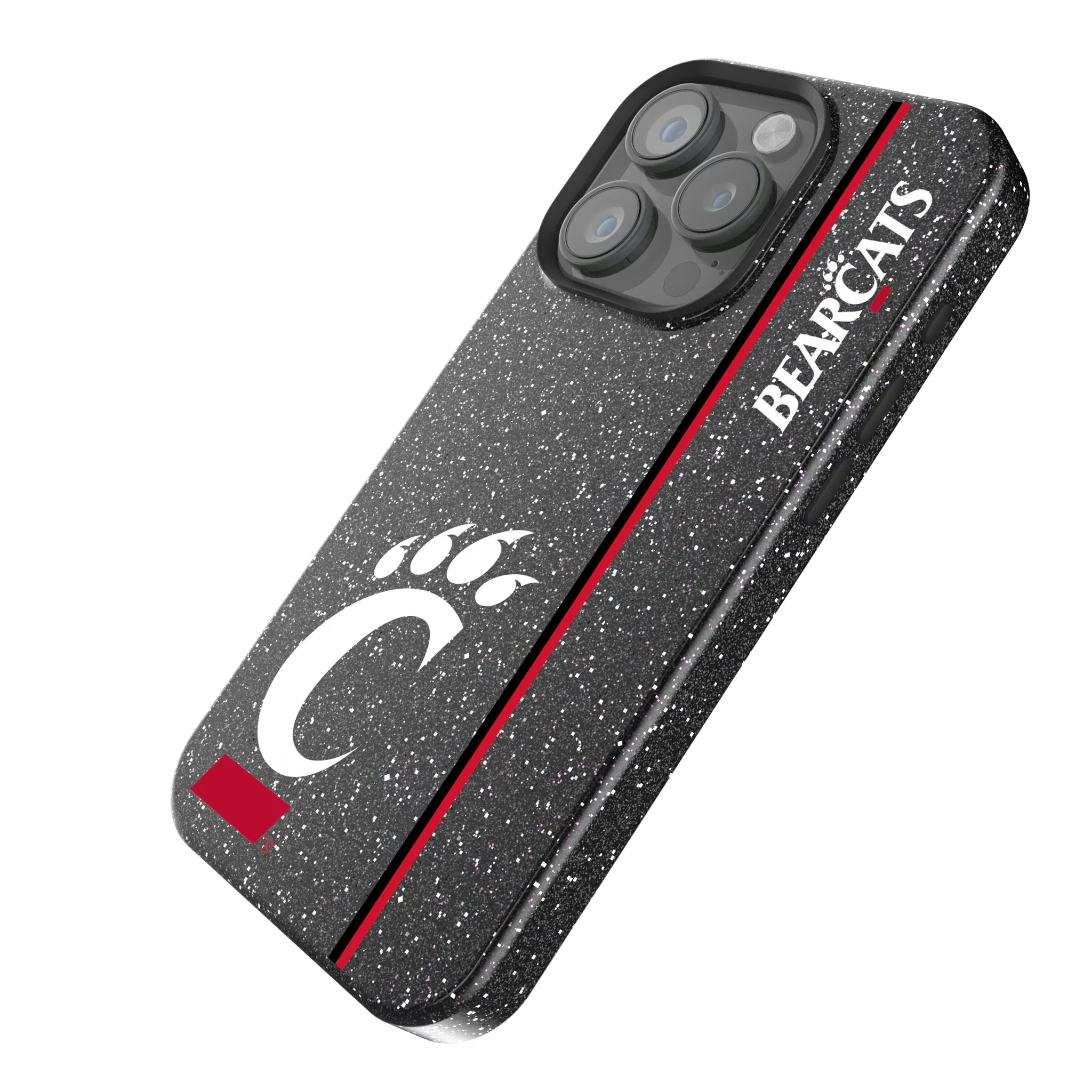 University of Cincinnati Bearcats Sidebar iPhone Bling Phone Case for Apple iPhone - Isometric View