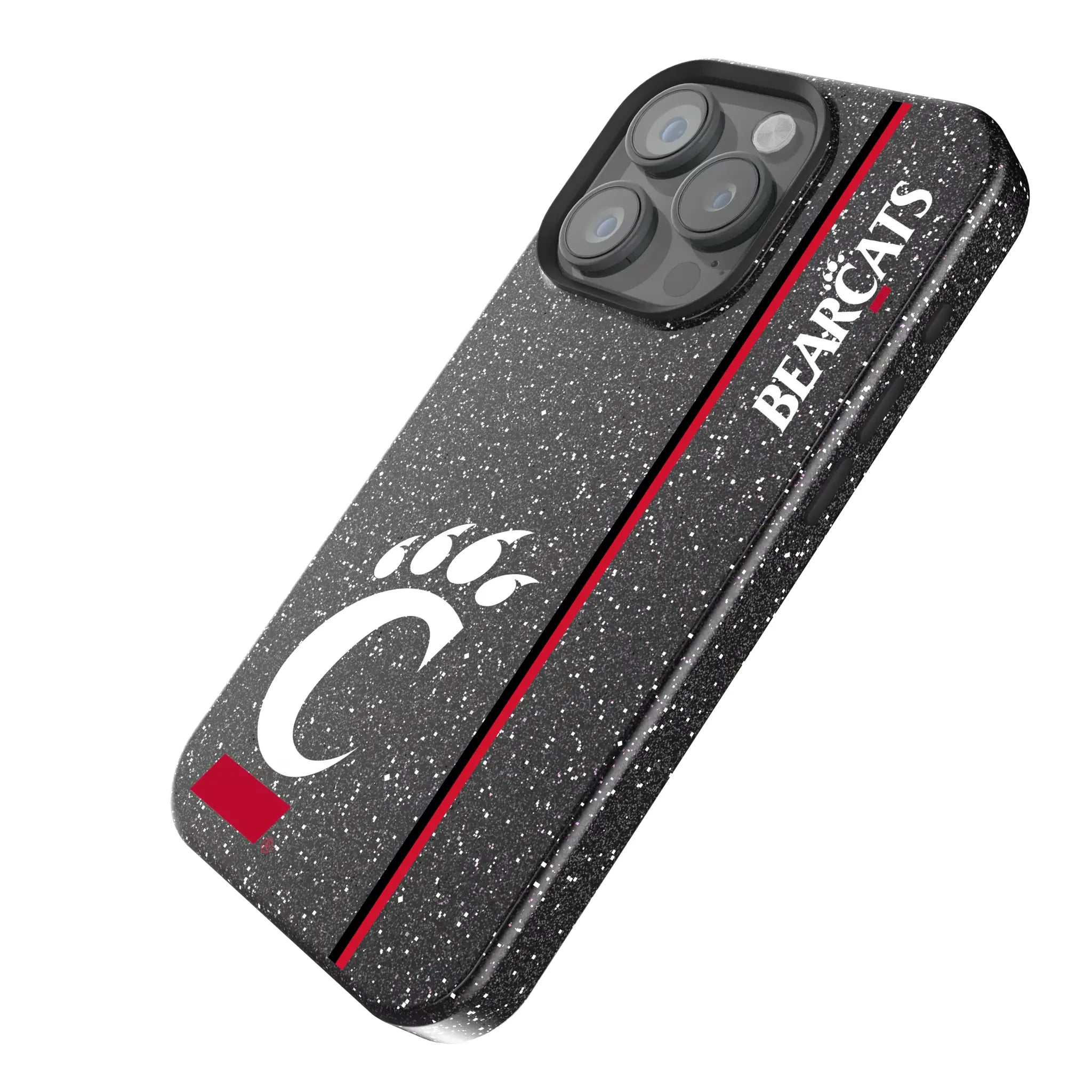 University of Cincinnati Bearcats Sidebar iPhone Bling Phone Case for Apple iPhone - Isometric View