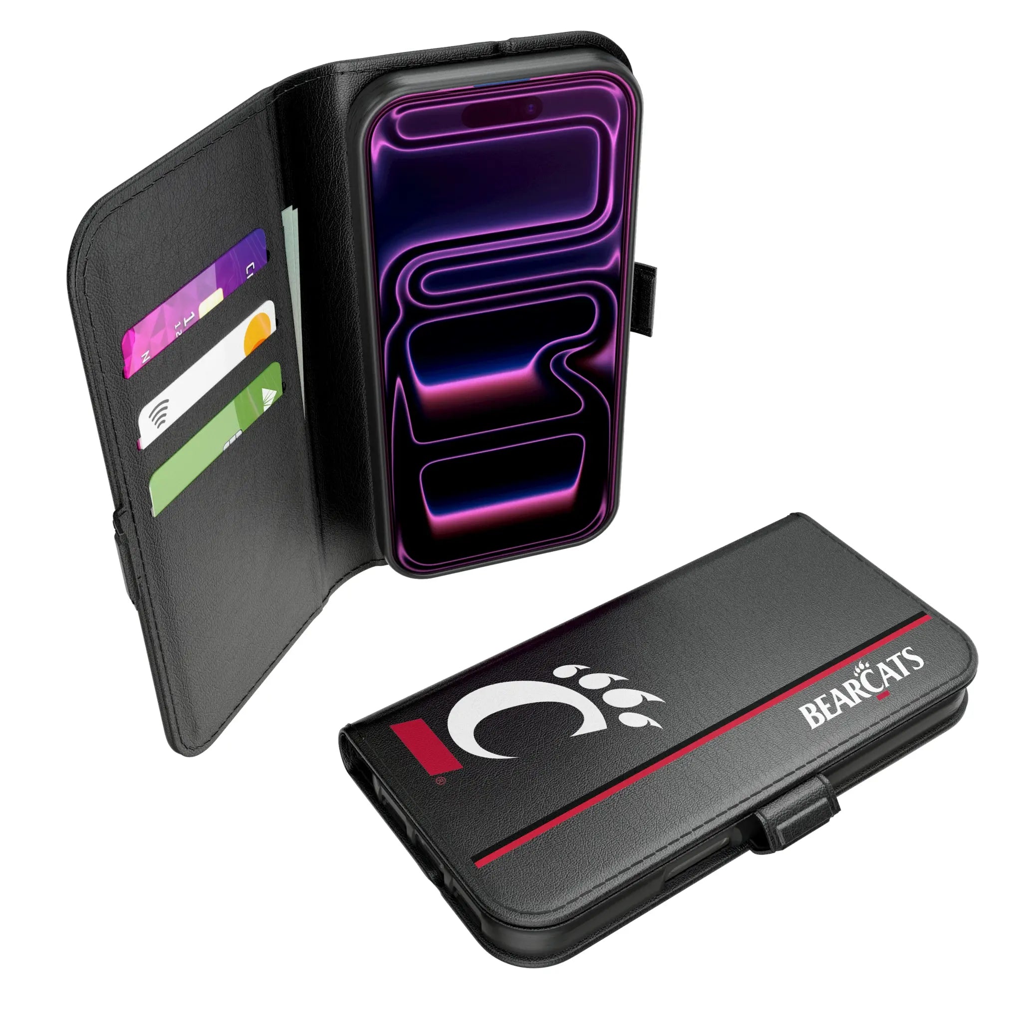 University of Cincinnati Bearcats Sidebar iPhone Folio Phone Case for Apple iPhone#Device_iPhone 17 Pro
