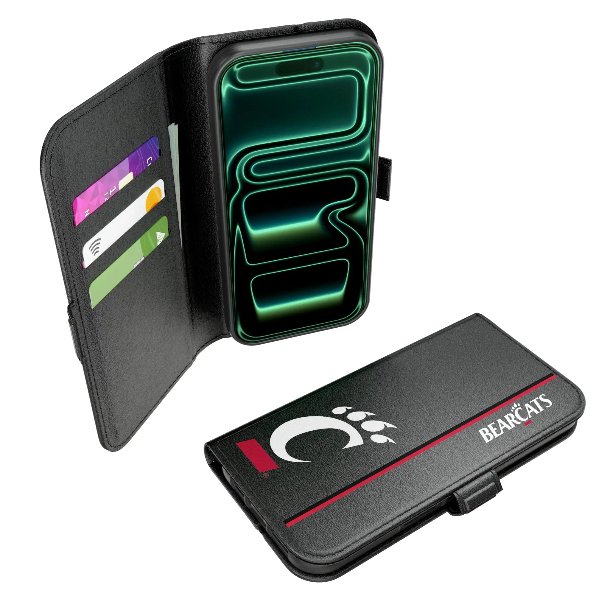 University of Cincinnati Bearcats Sidebar iPhone Folio Phone Case for Apple iPhone#Device_iPhone 17