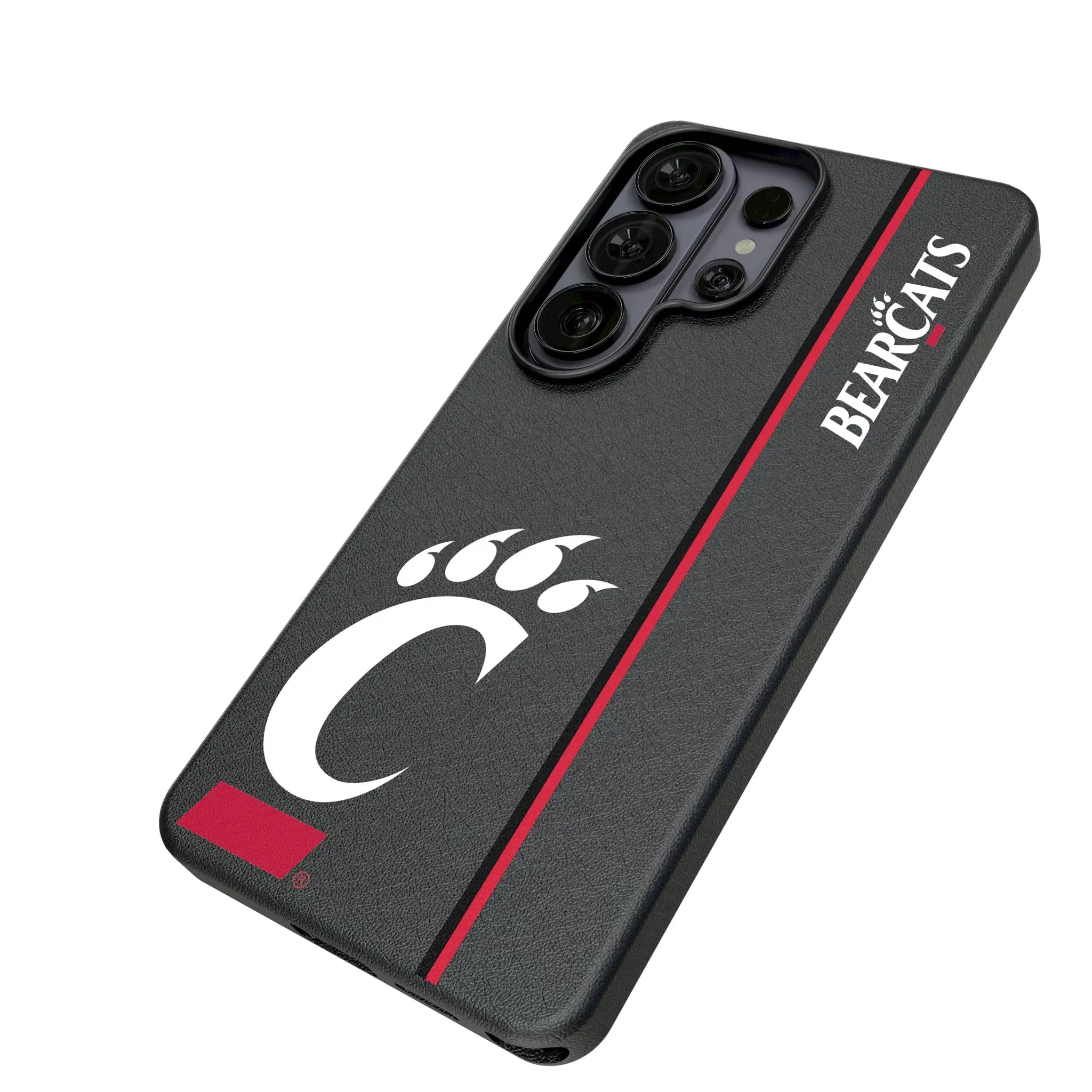 University of Cincinnati Bearcats Sidebar Galaxy MagSafe Compatible Phone Case for Samsung Galaxy - Isometric View#Device_Galaxy S26 Ultra