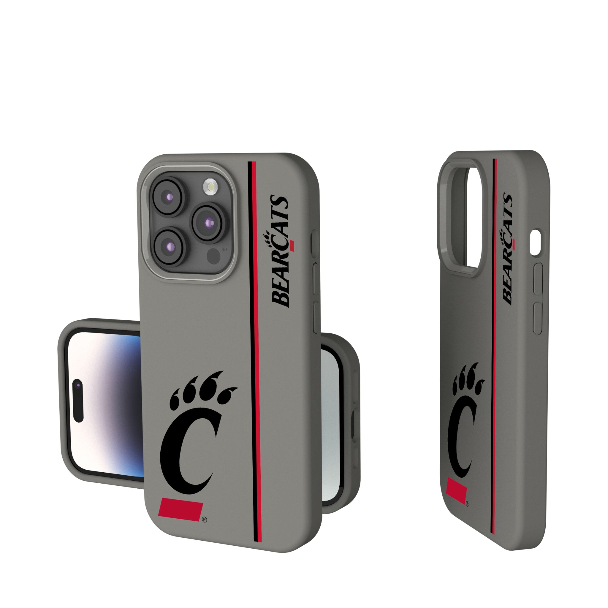 University of Cincinnati Bearcats Sidebar iPhone Soft Touch Phone Case for Apple iPhone